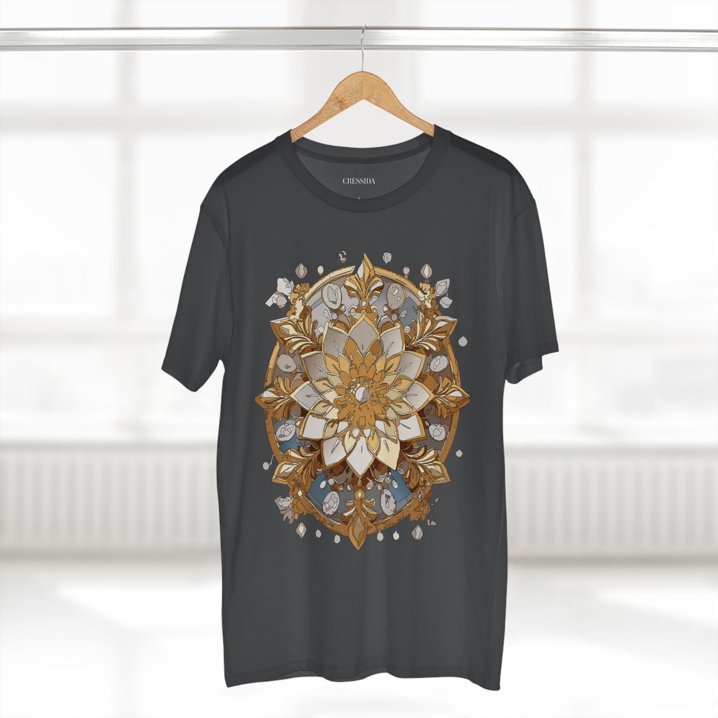 Floral Shirt, Shirt with Flower, Tee Shirt with Antique Flower