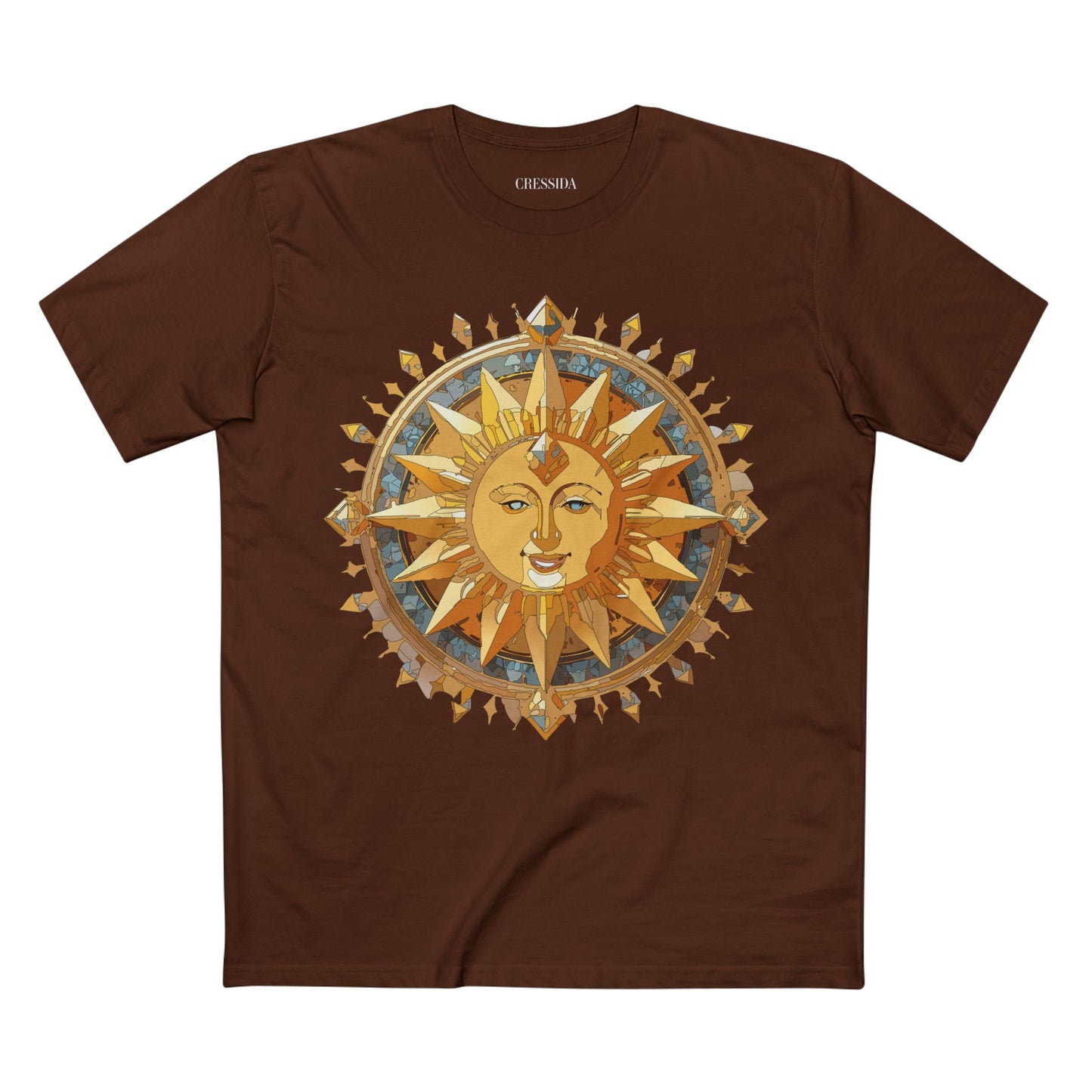 Sun Shirt, Shirt with Sun, Tee Shirt with Gold Sun