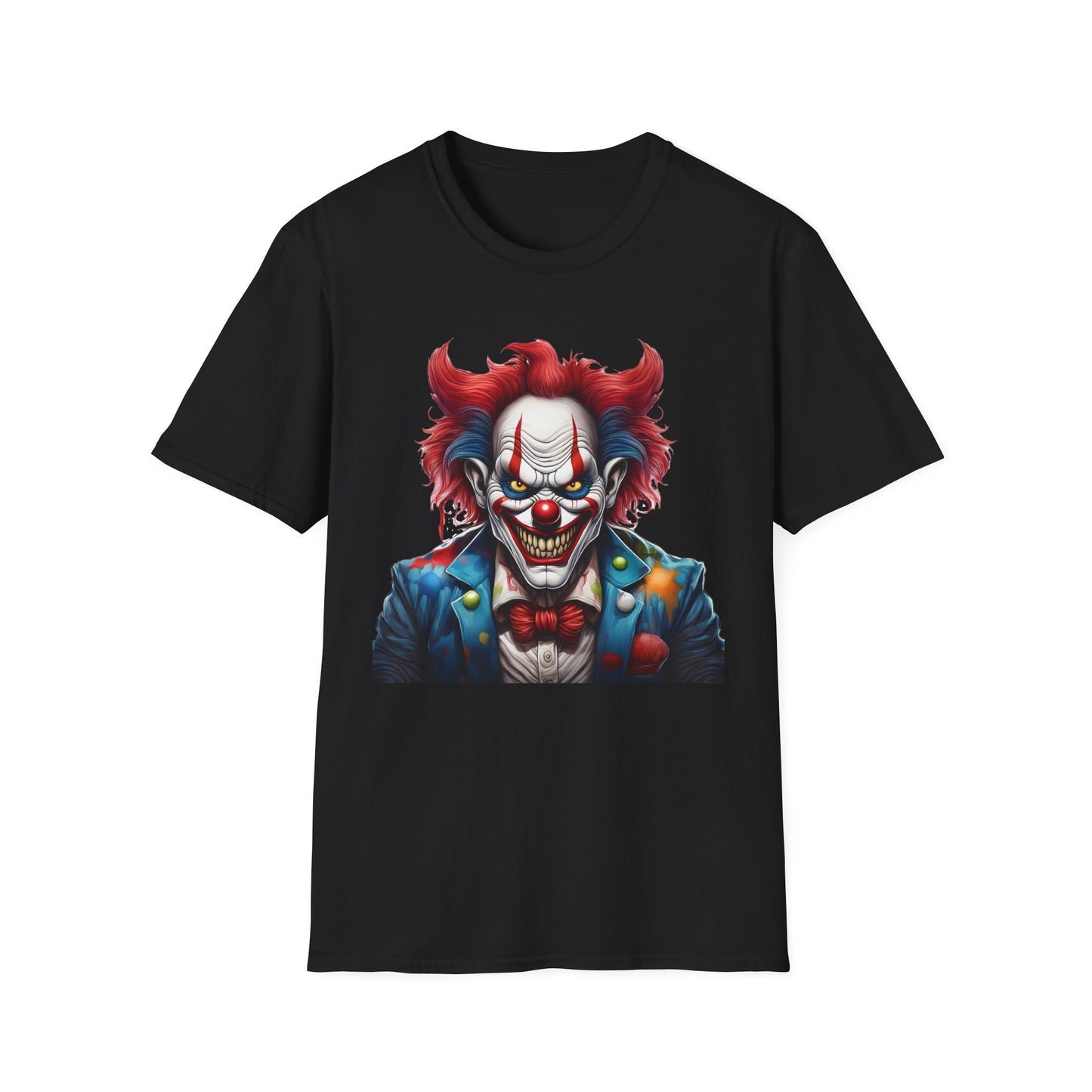 Clown Shirt, T Shirt with Clown, Funny Man Shirt, Tee Shirt with Funny Man, Circus Shirt, Shirt with Circus, Scary Man Shirt, Shirt with Scary Man