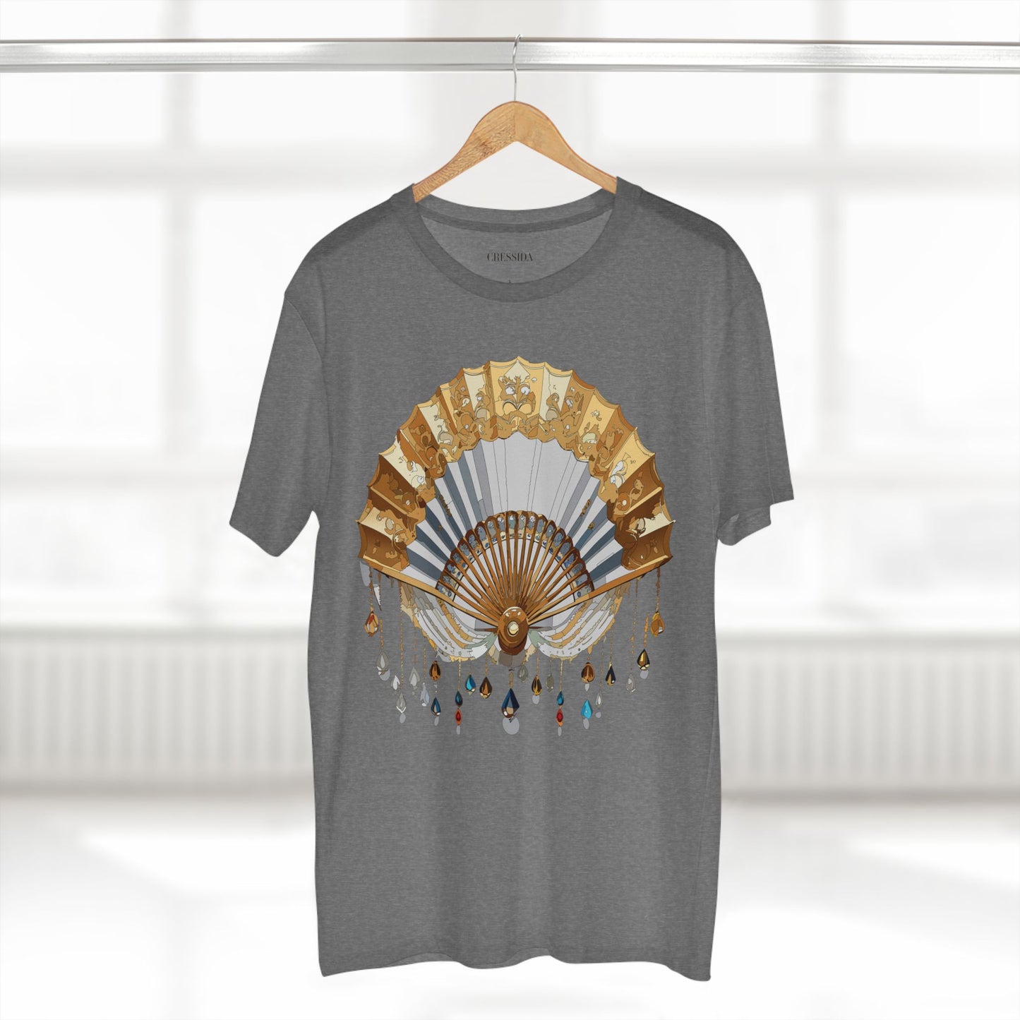 Fan shirt, Shirt with Fan, Tee Shirt with Antique Fan