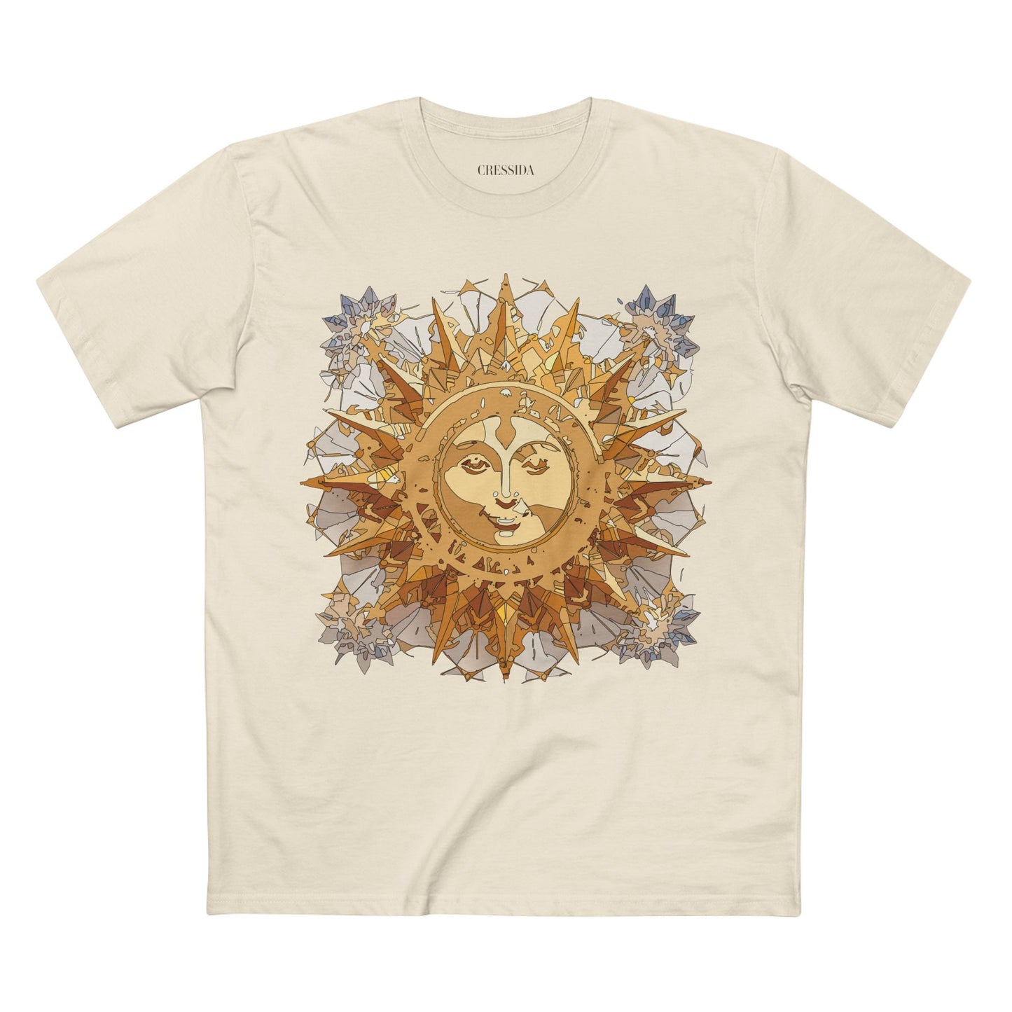 Sun Shirt, Shirt with Sun, Tee Shirt with Gold Sun
