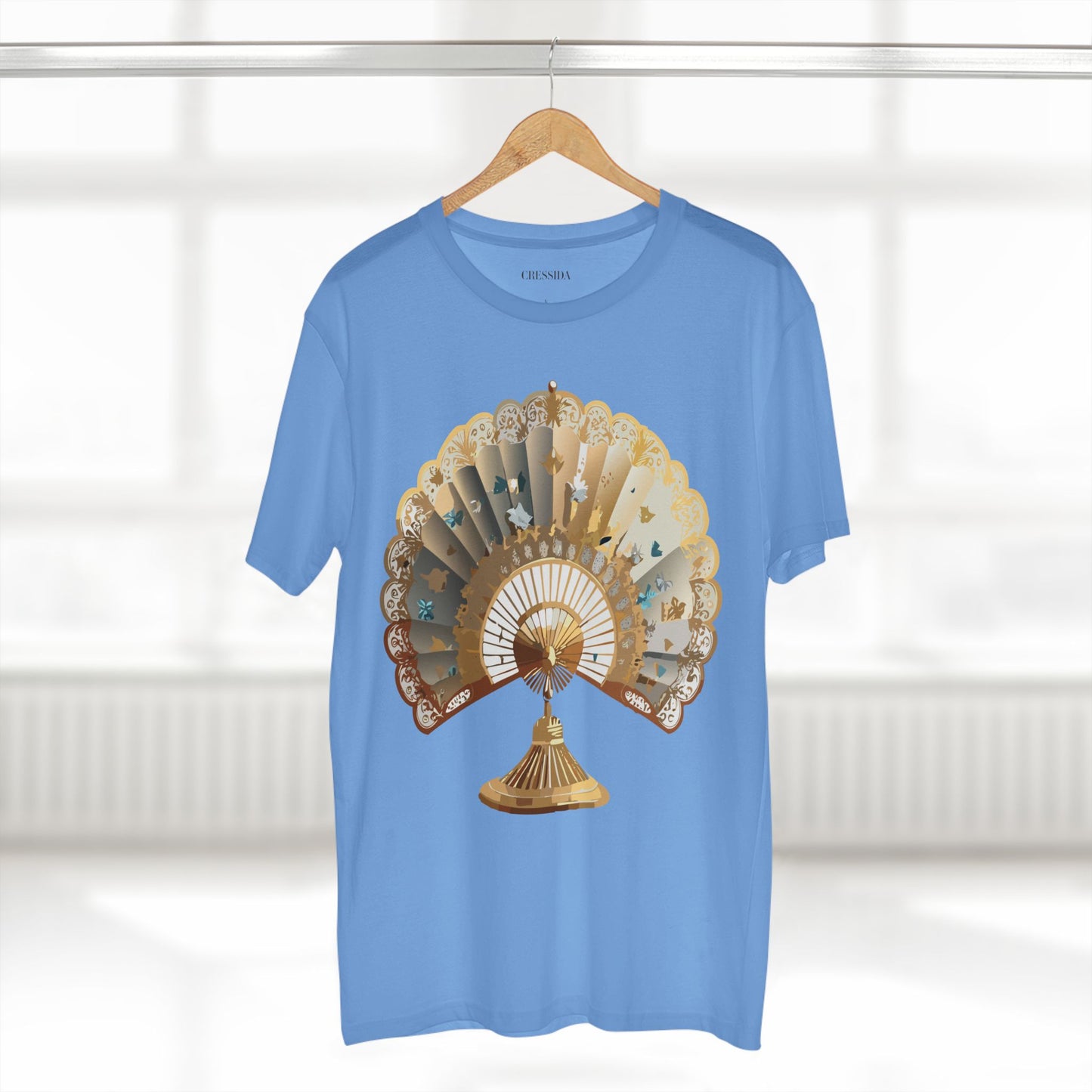 Fan shirt, Shirt with Fan, Tee Shirt with Antique Fan