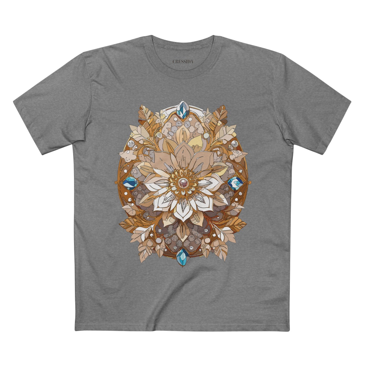 Floral Shirt, Shirt with Flower, Tee Shirt with Antique Flower