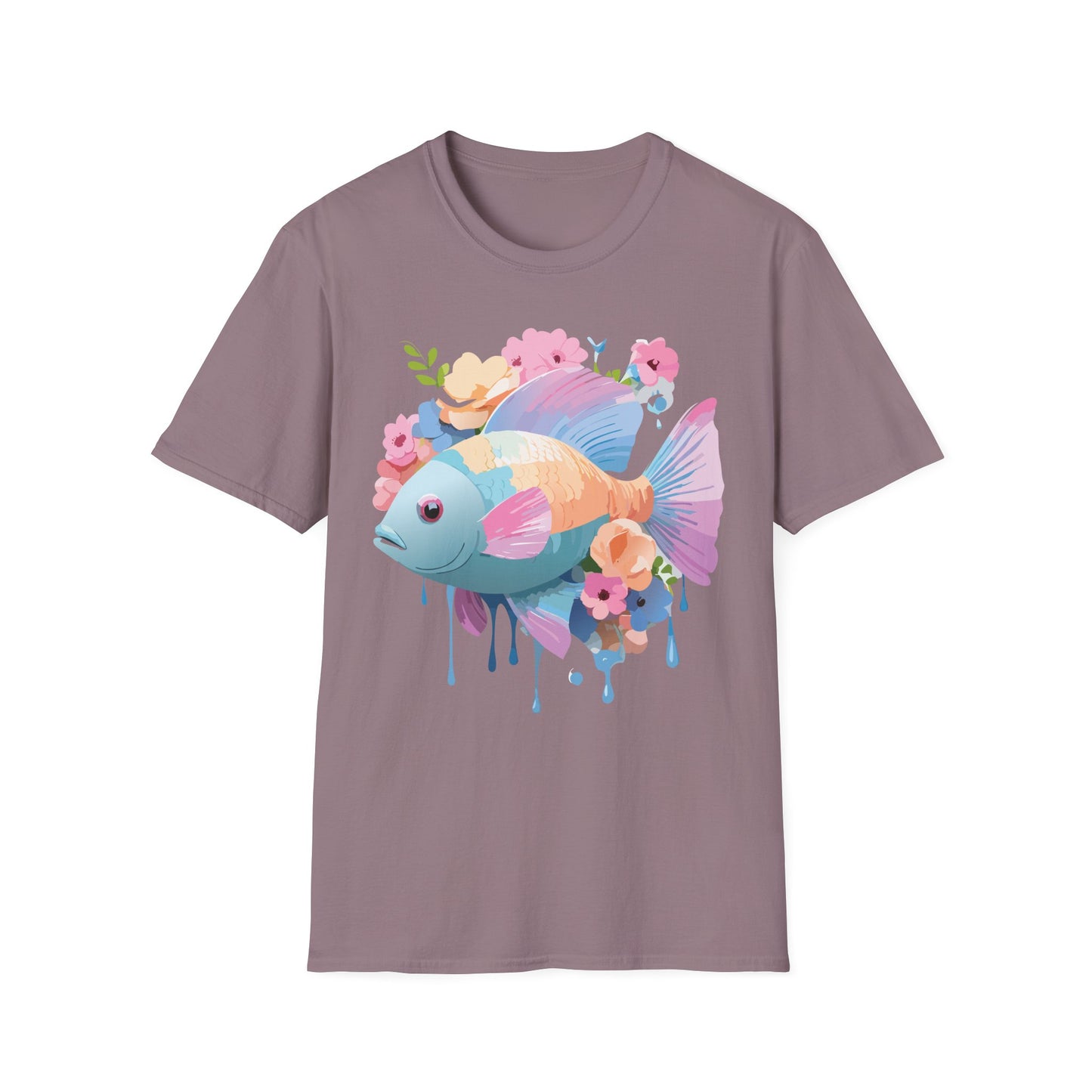 Fish Art Design Shirt, T Shirt with Fish, Graphic Shirt, Tee Shirt with Graphic Design, Shirt with Fish Graphic Art