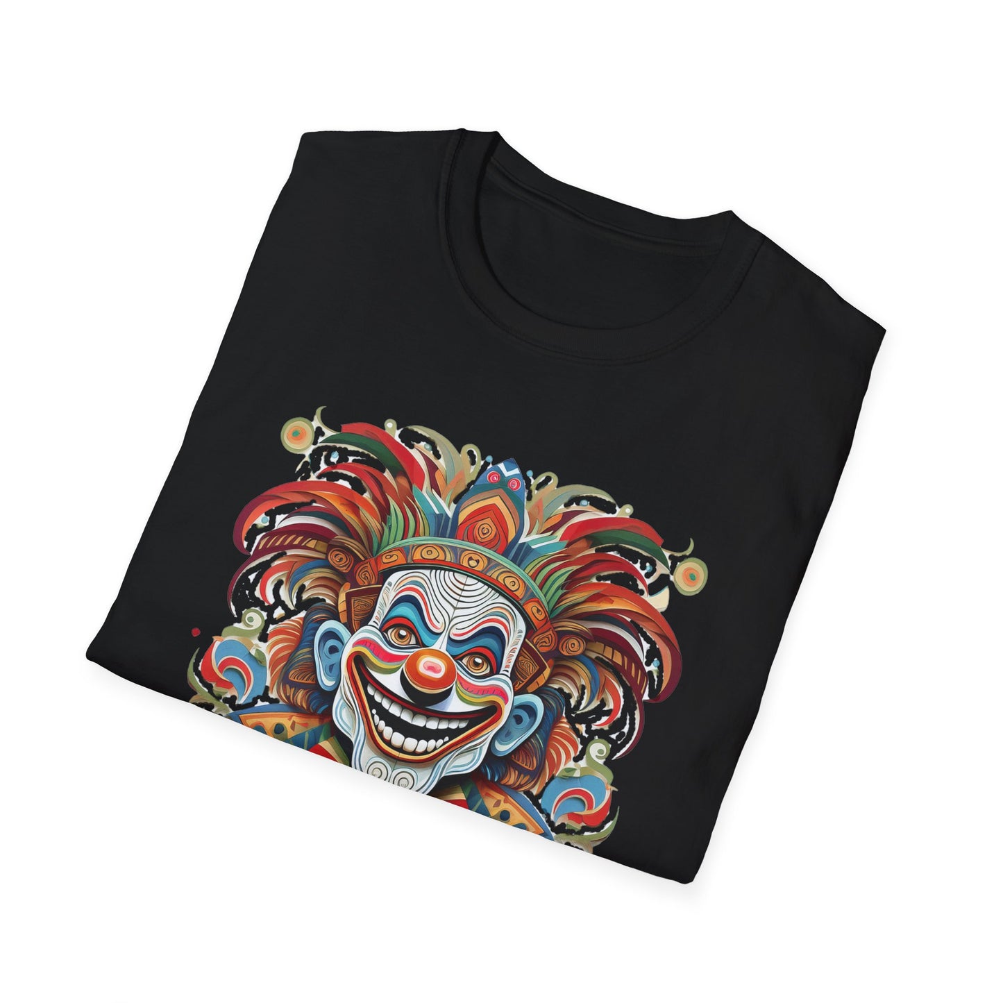Clown Shirt, T Shirt with Clown, Funny Man Shirt, Tee Shirt with Funny Man, Circus Shirt, Shirt with Circus, Scary Man Shirt, Shirt with Scary Man
