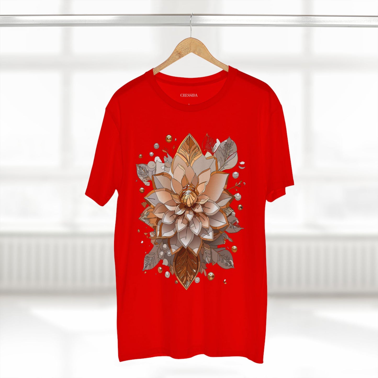 Floral Shirt, Shirt with Flower, Tee Shirt with Antique Flower