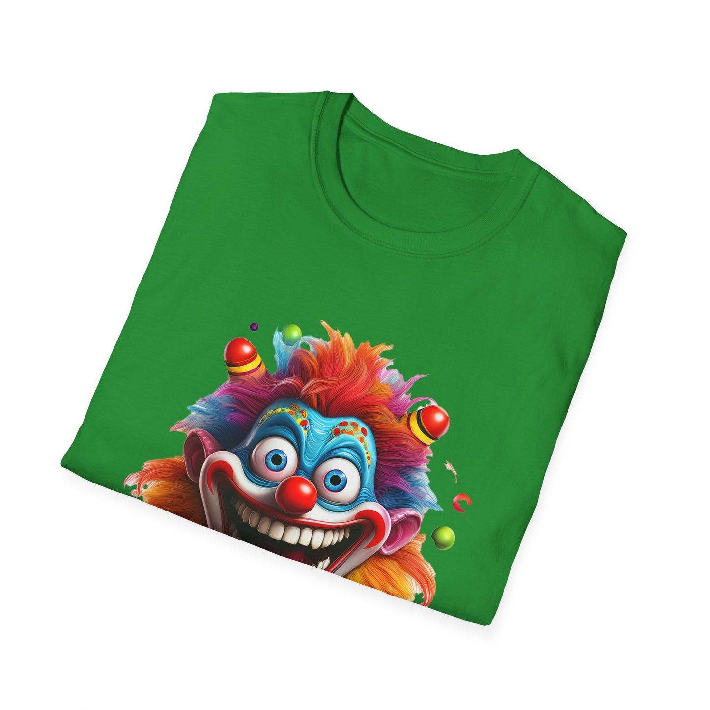 Clown Shirt, T Shirt with Clown, Funny Man Shirt, Tee Shirt with Funny Man, Circus Shirt, Shirt with Circus, Scary Man Shirt, Shirt with Scary Man