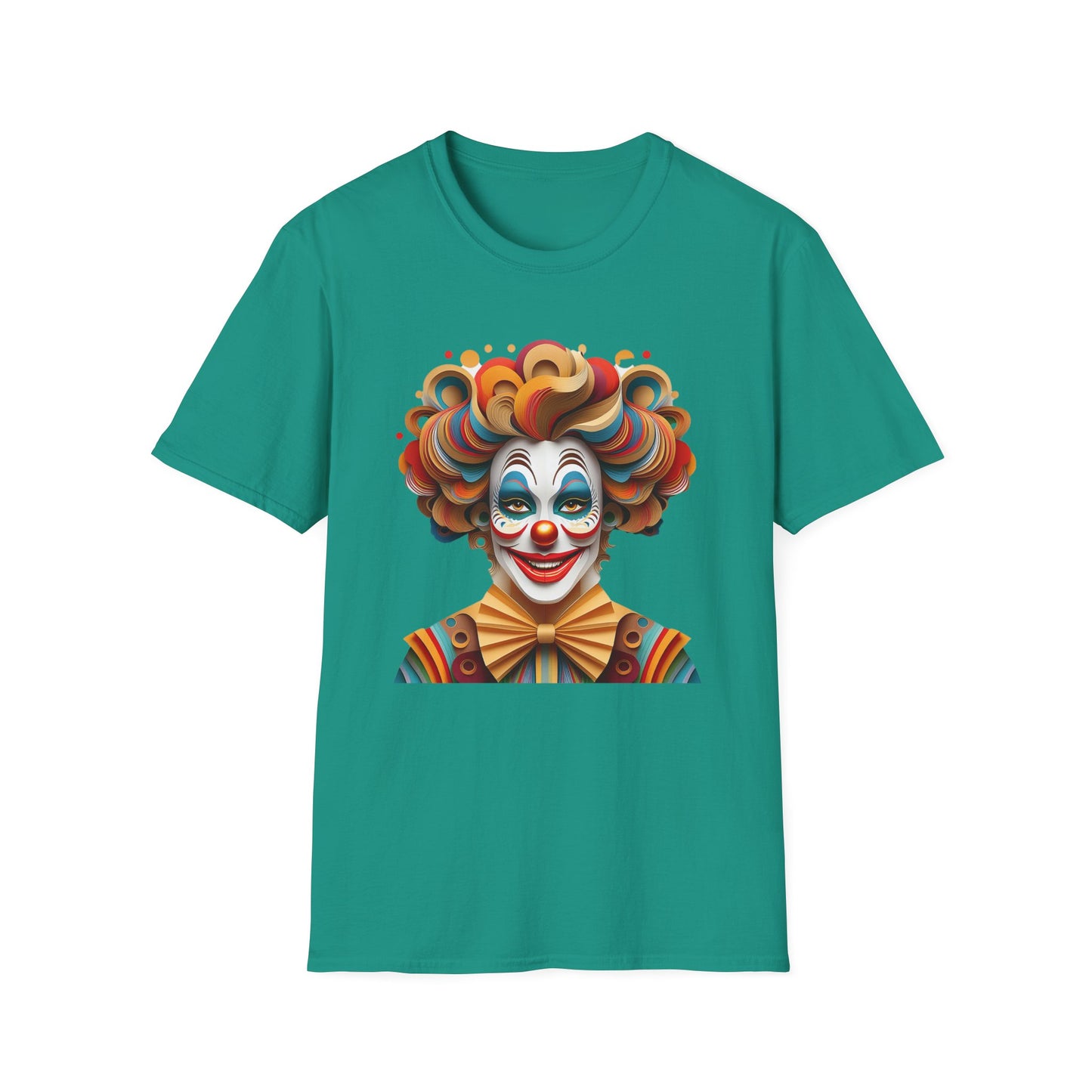 Clown Shirt, T Shirt with Clown, Funny Man Shirt, Tee Shirt with Funny Man, Circus Shirt, Shirt with Circus, Scary Man Shirt, Shirt with Scary Man