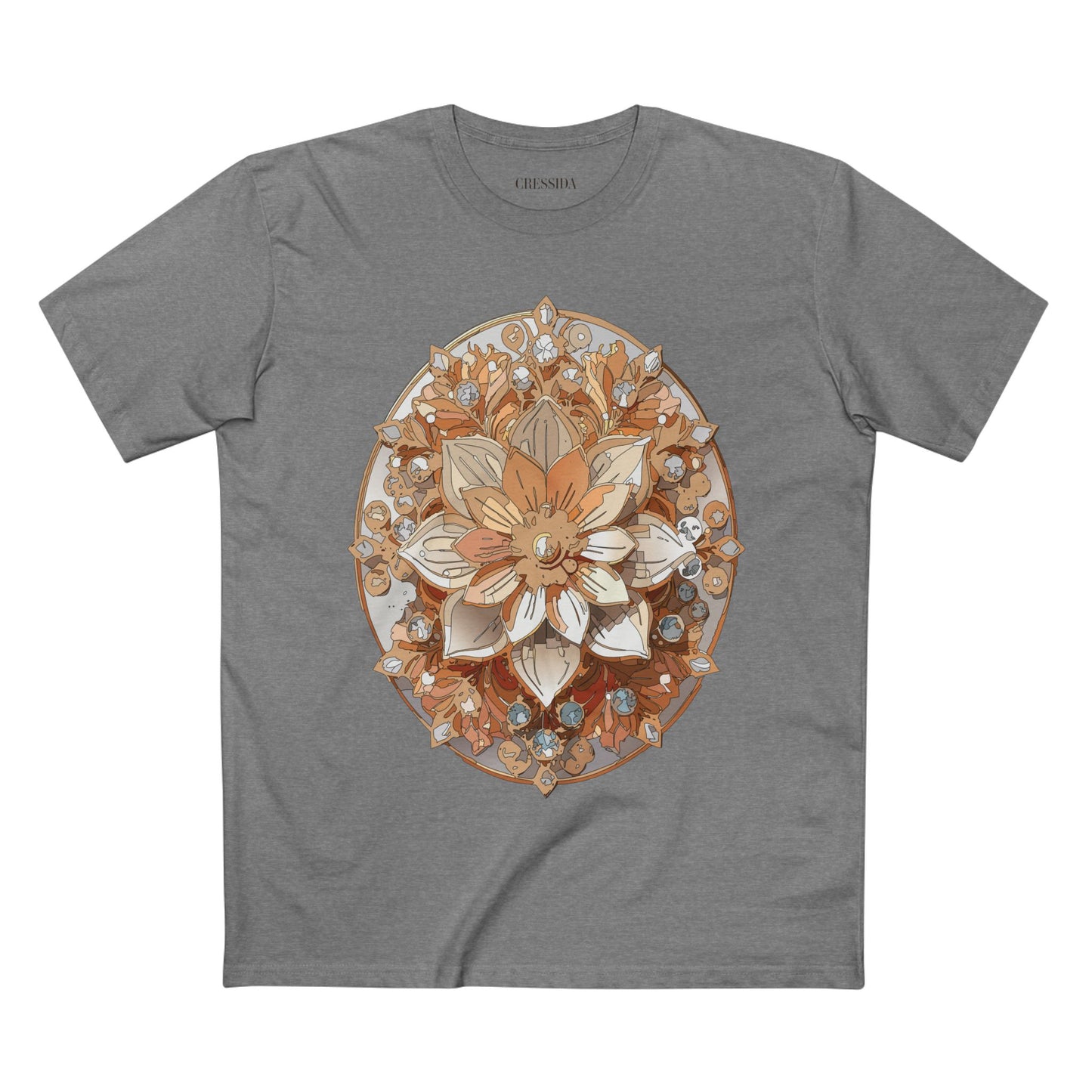 Floral Shirt, Shirt with Flower, Tee Shirt with Antique Flower