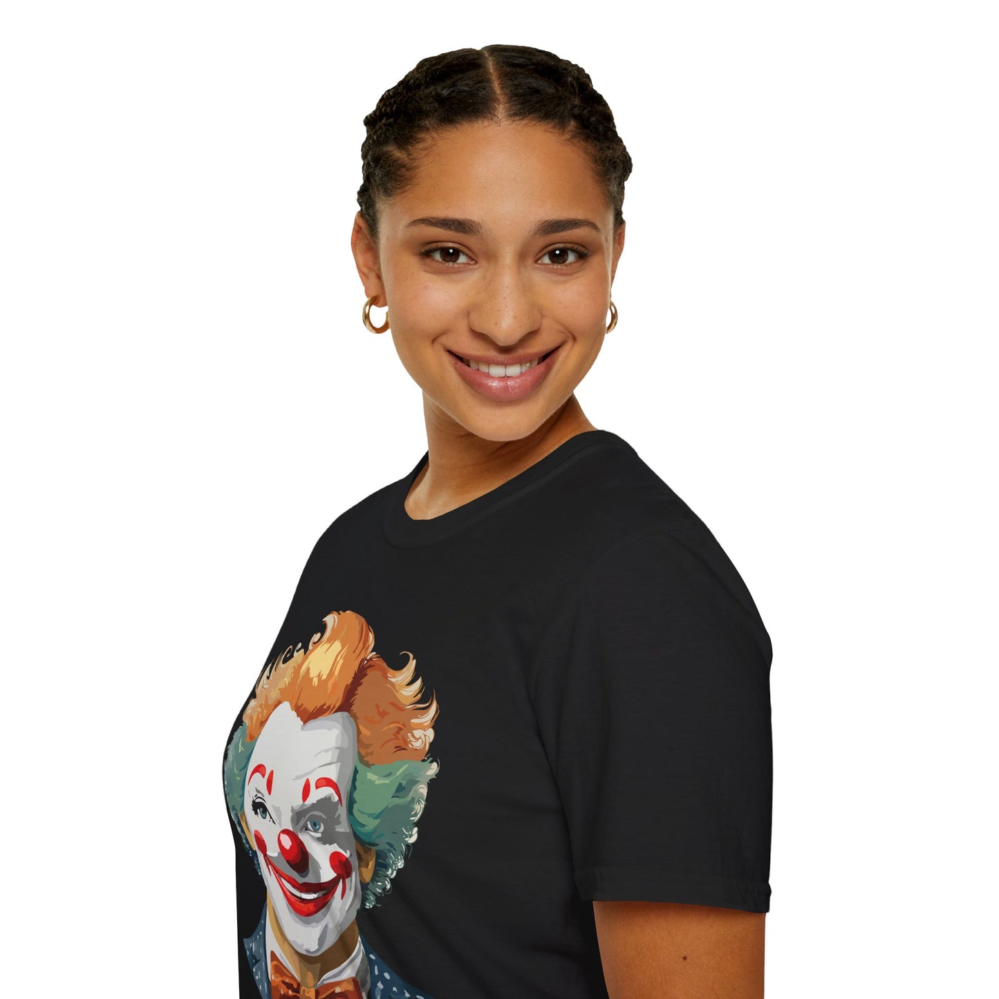 Clown Shirt, T Shirt with Clown, Funny Man Shirt, Tee Shirt with Funny Man, Circus Shirt, Shirt with Circus, Scary Man Shirt, Shirt with Scary Man