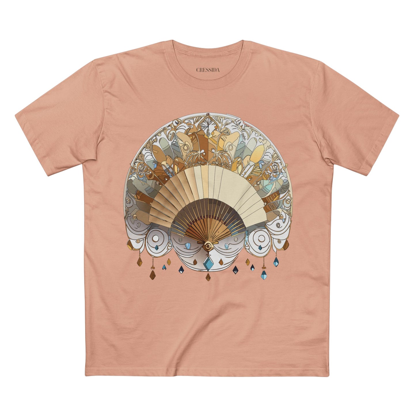 Fan shirt, Shirt with Fan, Tee Shirt with Antique Fan