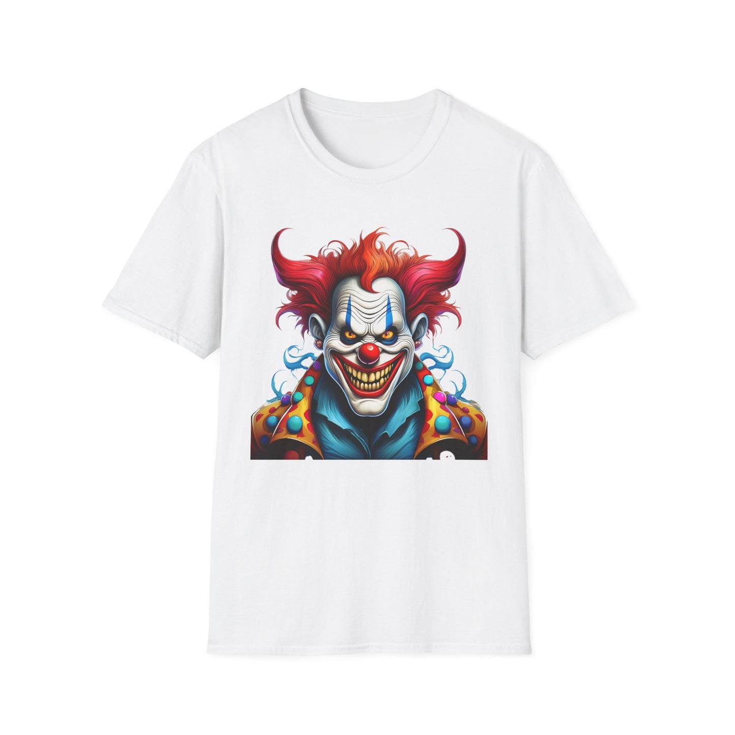 Clown Shirt, T Shirt with Clown, Funny Man Shirt, Tee Shirt with Funny Man, Circus Shirt, Shirt with Circus, Scary Man Shirt, Shirt with Scary Man