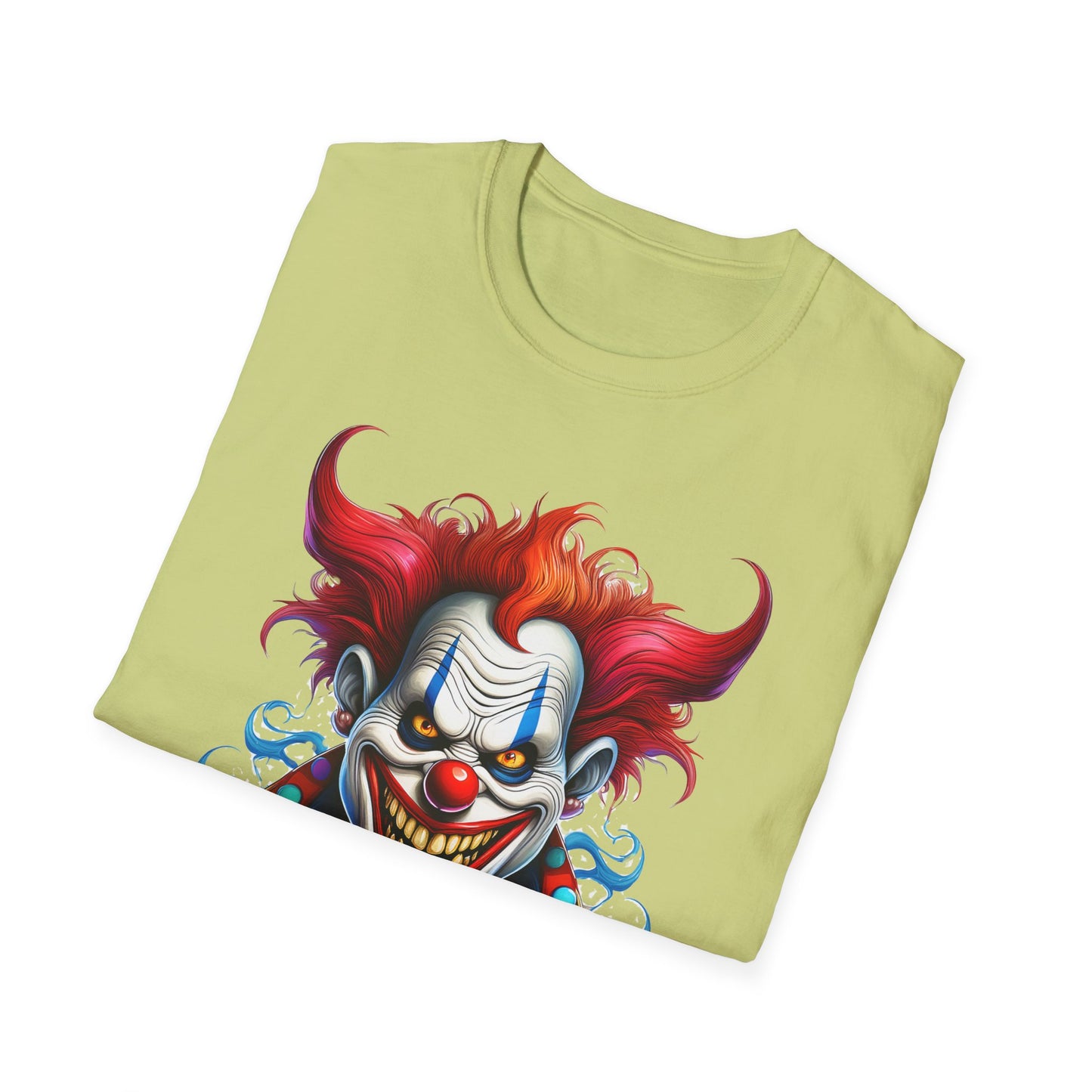 Clown Shirt, T Shirt with Clown, Funny Man Shirt, Tee Shirt with Funny Man, Circus Shirt, Shirt with Circus, Scary Man Shirt, Shirt with Scary Man