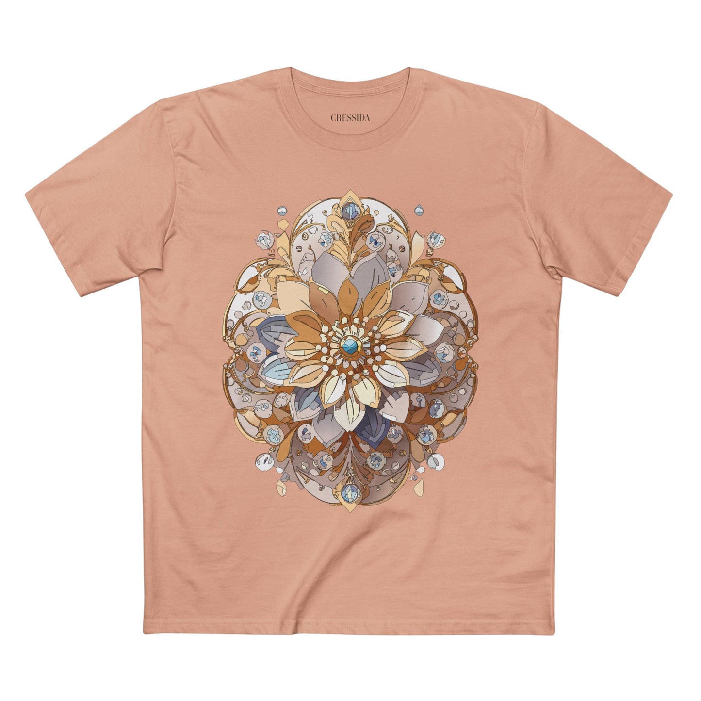 Floral Shirt, Shirt with Flower, Tee Shirt with Antique Flower