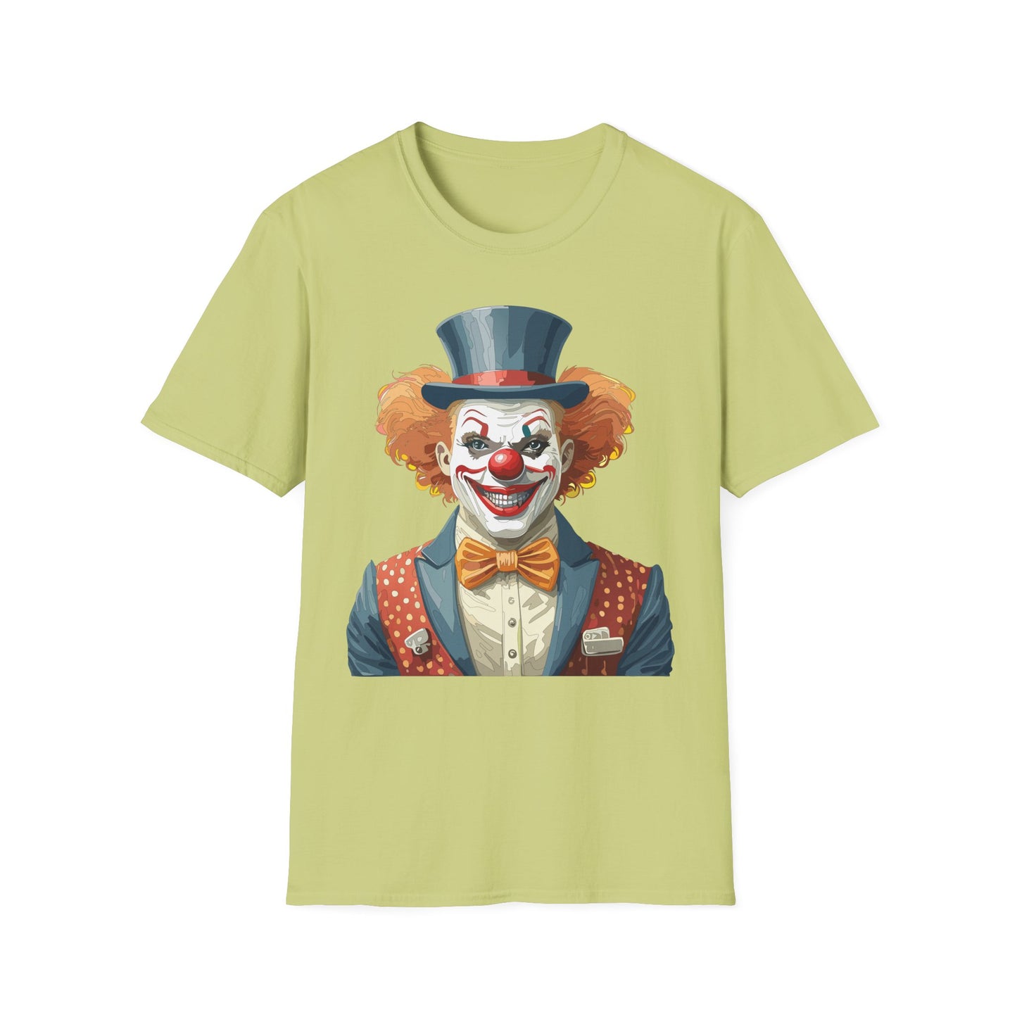 Clown Shirt, T Shirt with Clown, Funny Man Shirt, Tee Shirt with Funny Man, Circus Shirt, Shirt with Circus, Scary Man Shirt, Shirt with Scary Man