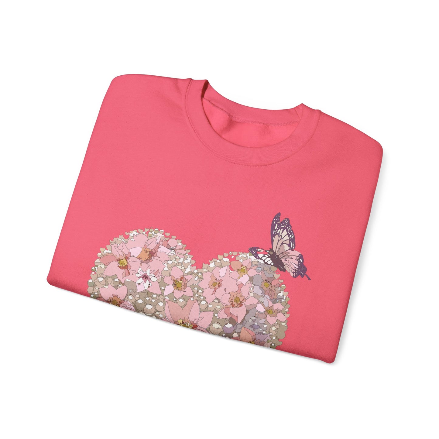 Floral Heart Sweatshirt, Floral Love Sweatshirt, Valentine's Day Sweatshirt, Heart Floral Sweatshirt