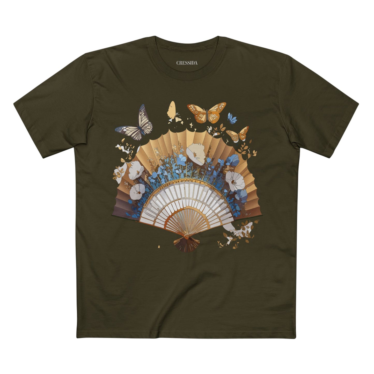 Fan shirt, Shirt with Fan, Tee Shirt with Antique Fan