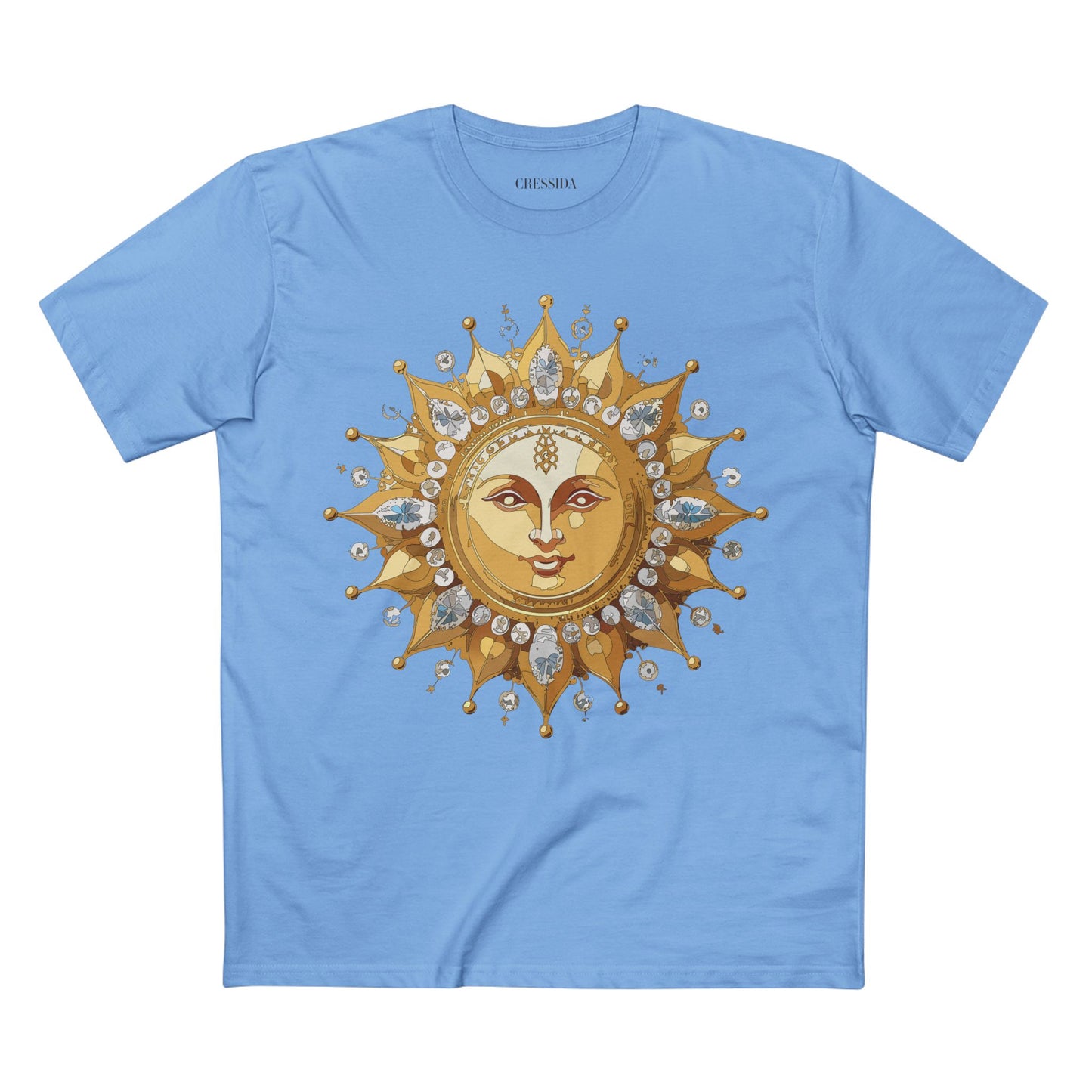 Sun Shirt, Shirt with Sun, Tee Shirt with Gold Sun