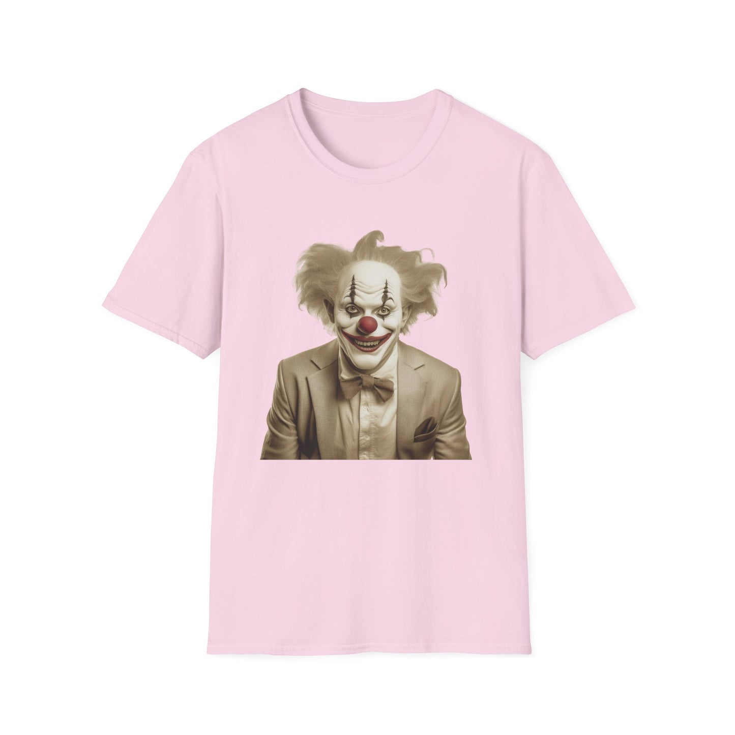 Clown Shirt, T Shirt with Clown, Funny Man Shirt, Tee Shirt with Funny Man, Circus Shirt, Shirt with Circus, Scary Man Shirt, Shirt with Scary Man