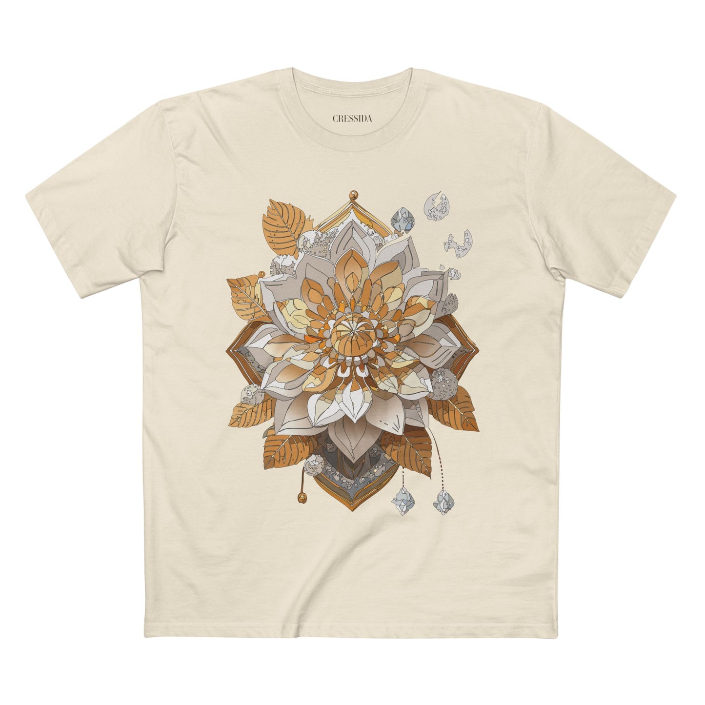 Floral Shirt, Shirt with Flower, Tee Shirt with Antique Flower
