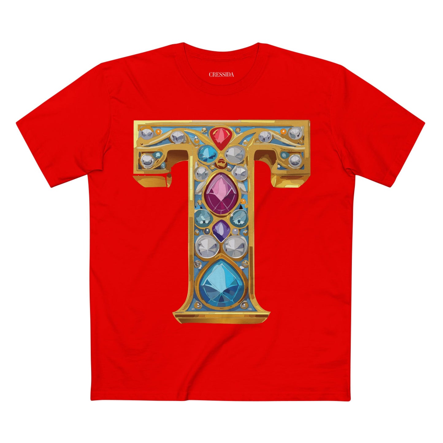 Letter Shirt, Shirt with Letters, Tee Shirt with Gold Letters