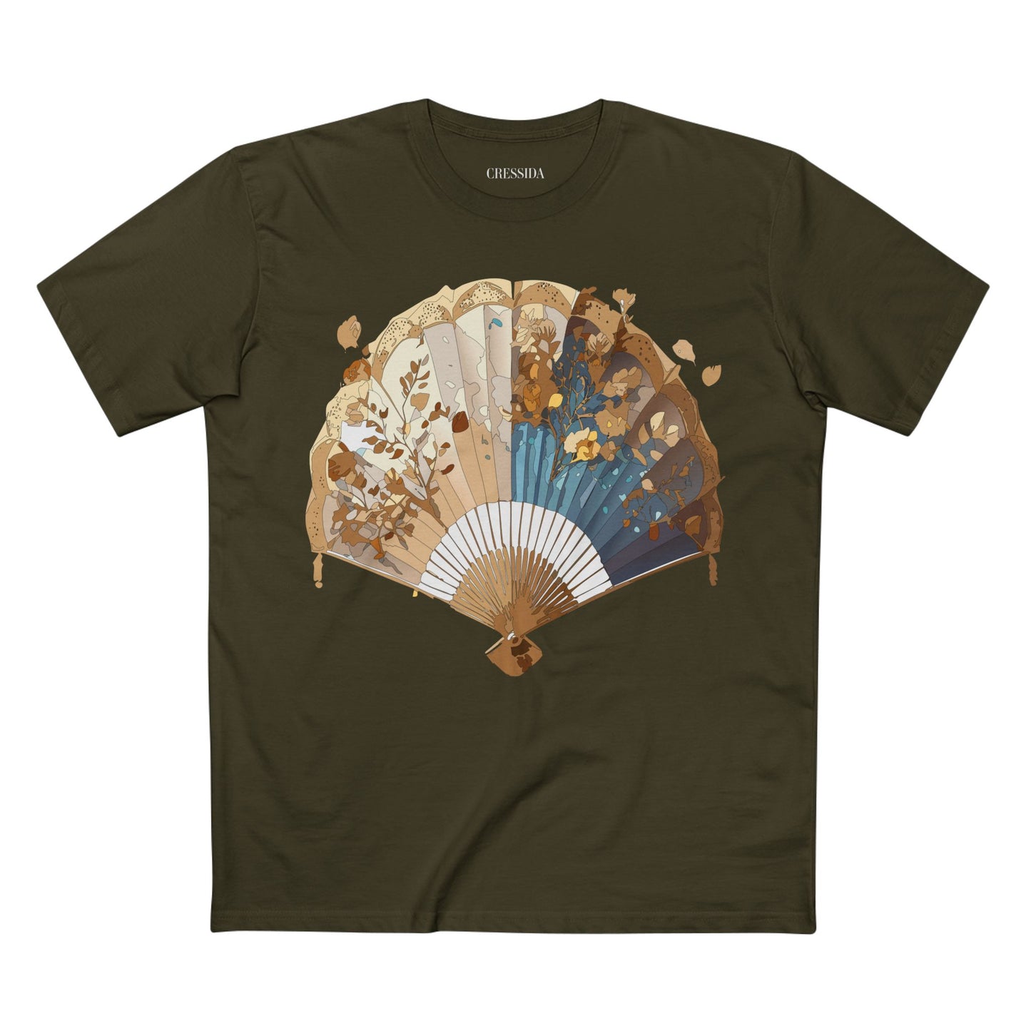 Fan shirt, Shirt with Fan, Tee Shirt with Antique Fan