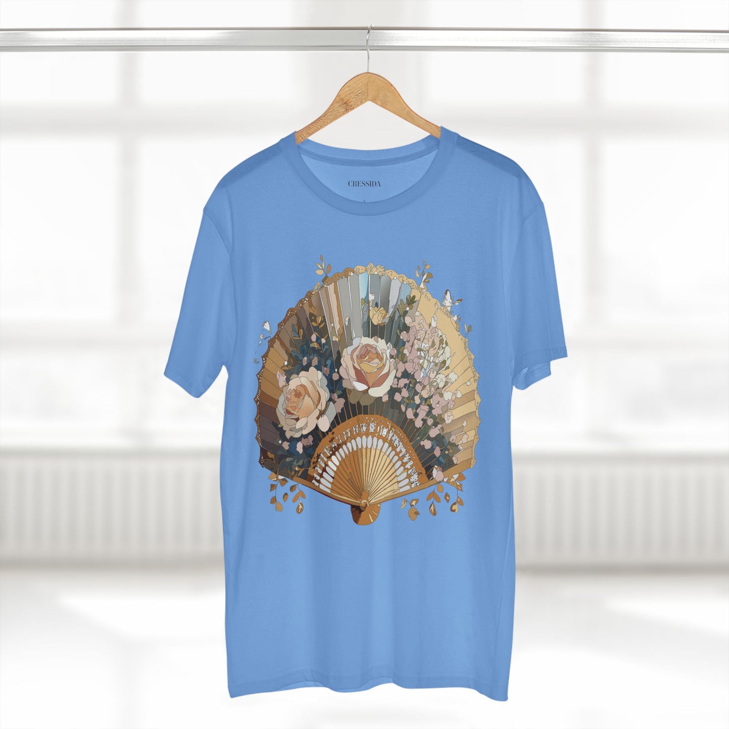 Fan shirt, Shirt with Fan, Tee Shirt with Antique Fan