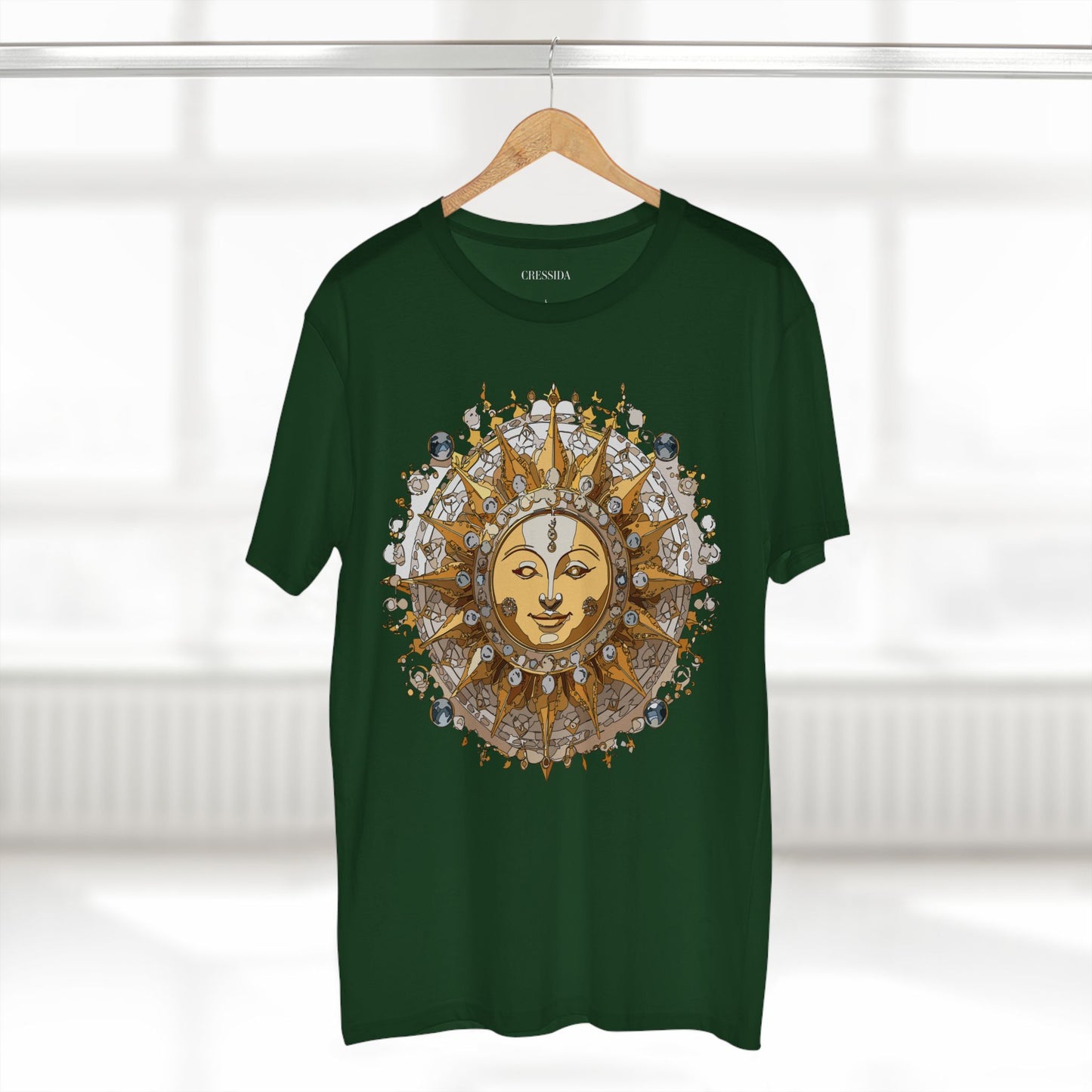 Sun Shirt, Shirt with Sun, Tee Shirt with Gold Sun