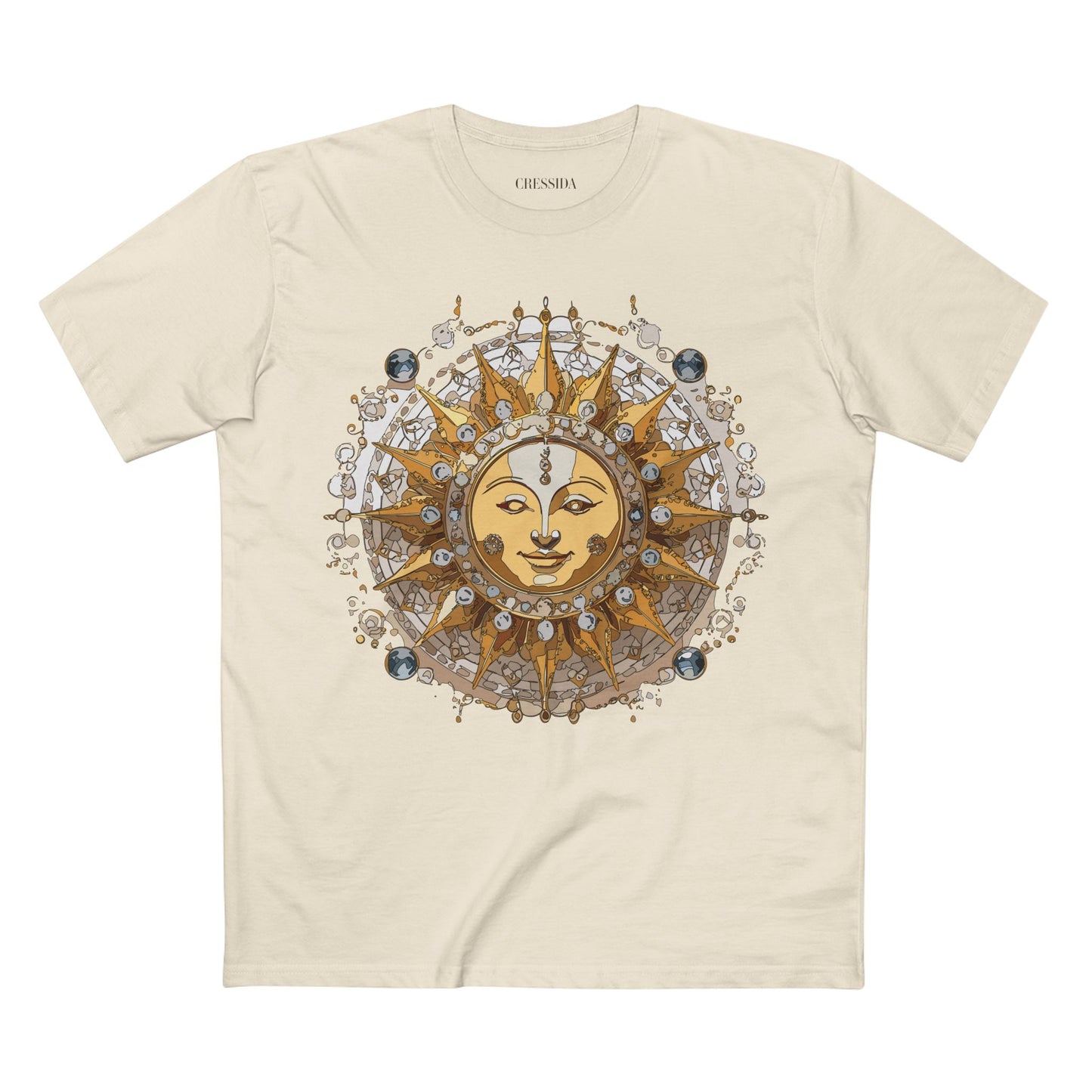 Sun Shirt, Shirt with Sun, Tee Shirt with Gold Sun