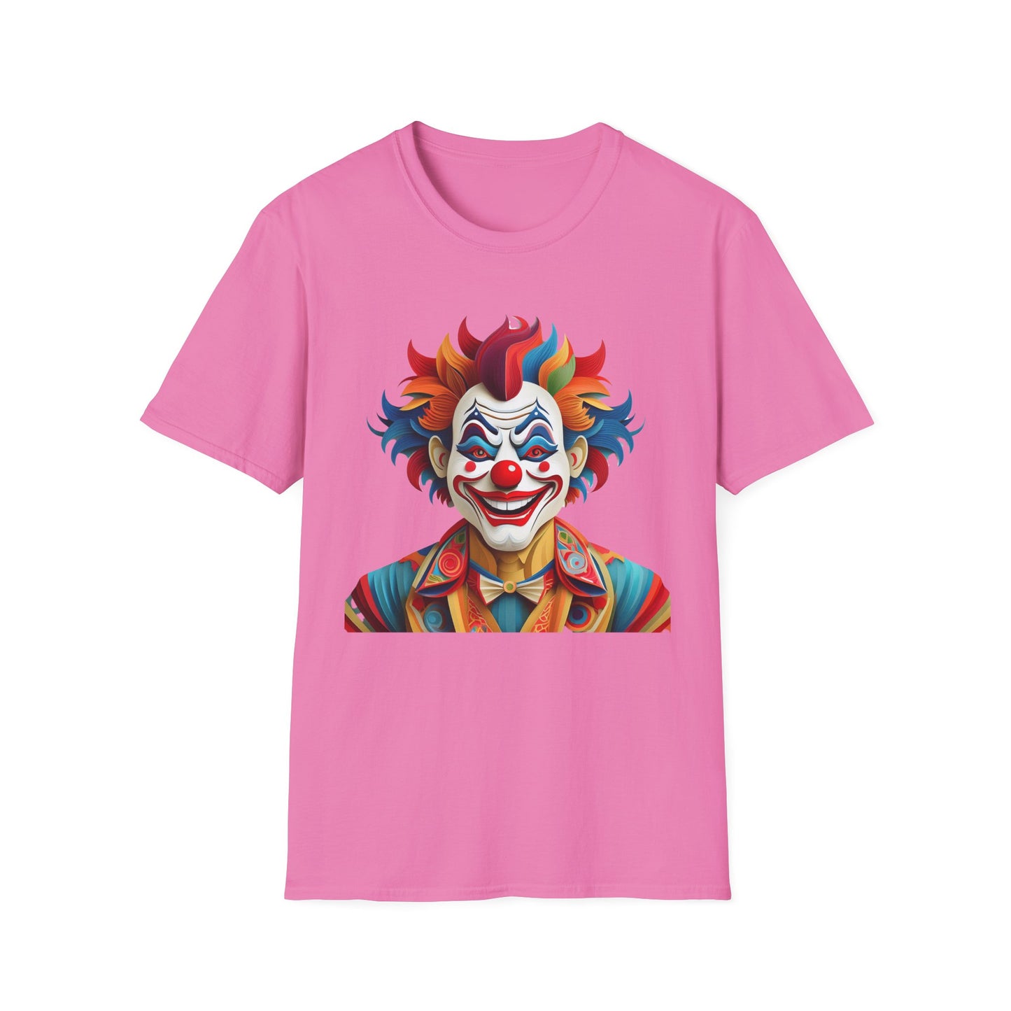 Clown Shirt, T Shirt with Clown, Funny Man Shirt, Tee Shirt with Funny Man, Circus Shirt, Shirt with Circus, Scary Man Shirt, Shirt with Scary Man