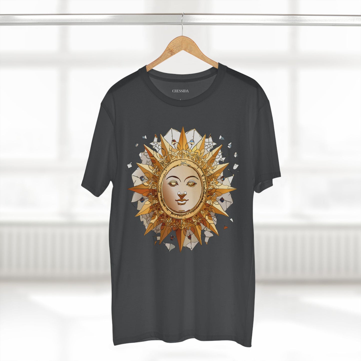 Sun Shirt, Shirt with Sun, Tee Shirt with Gold Sun