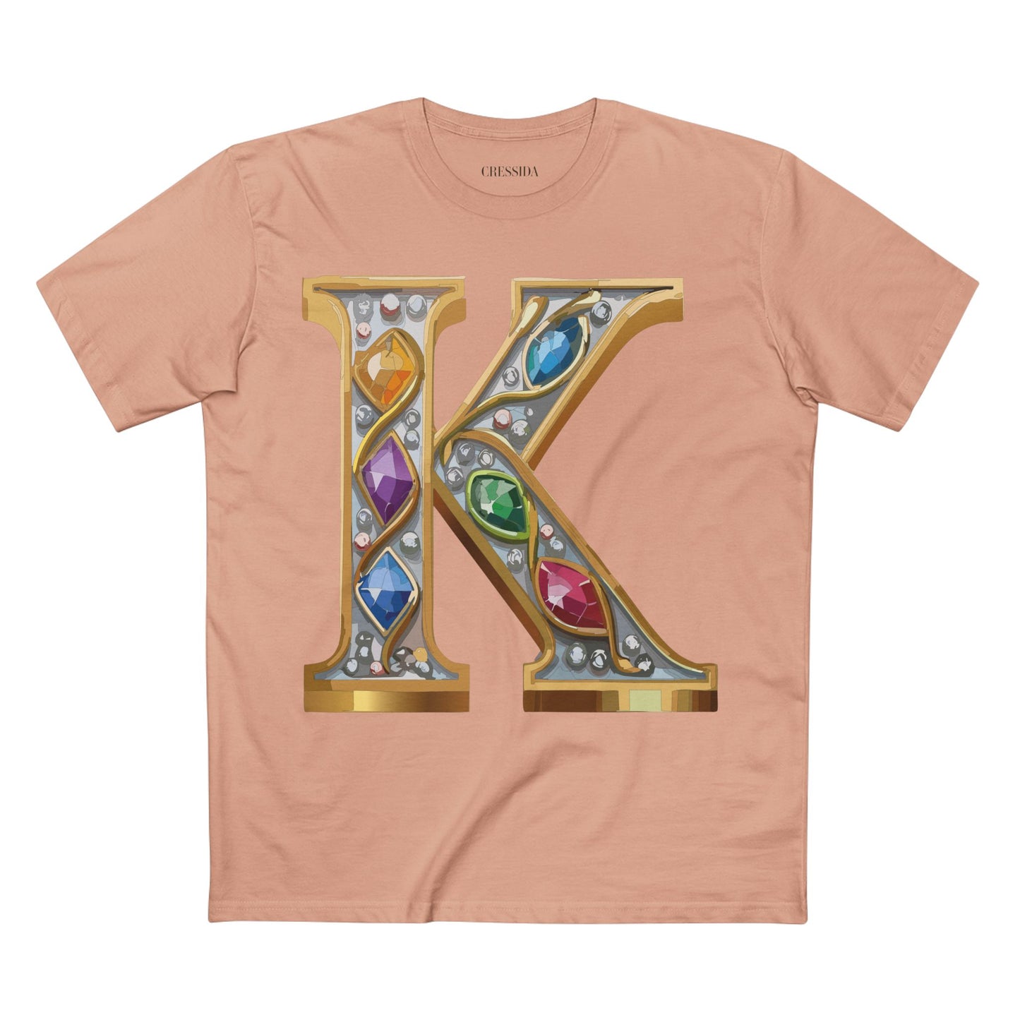 Letter Shirt, Shirt with Letters, Tee Shirt with Gold Letters