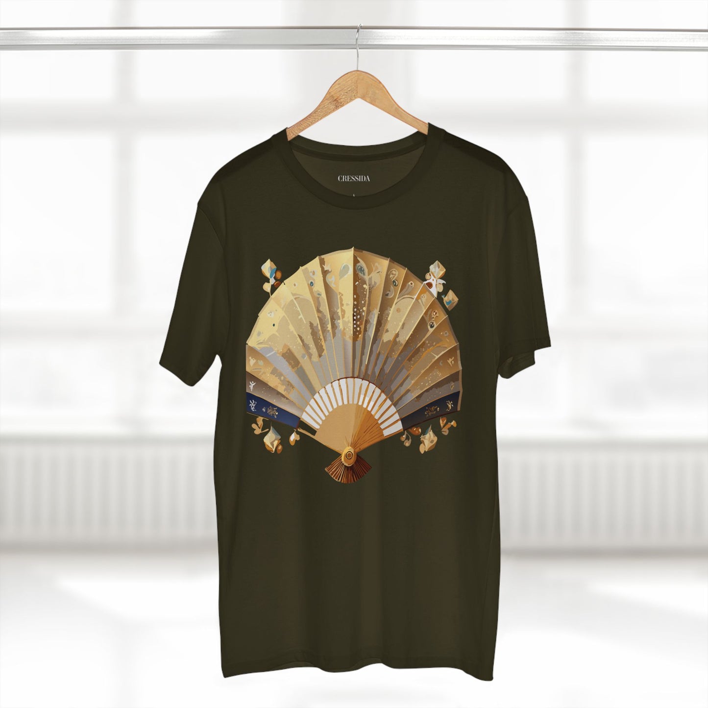 Fan shirt, Shirt with Fan, Tee Shirt with Antique Fan
