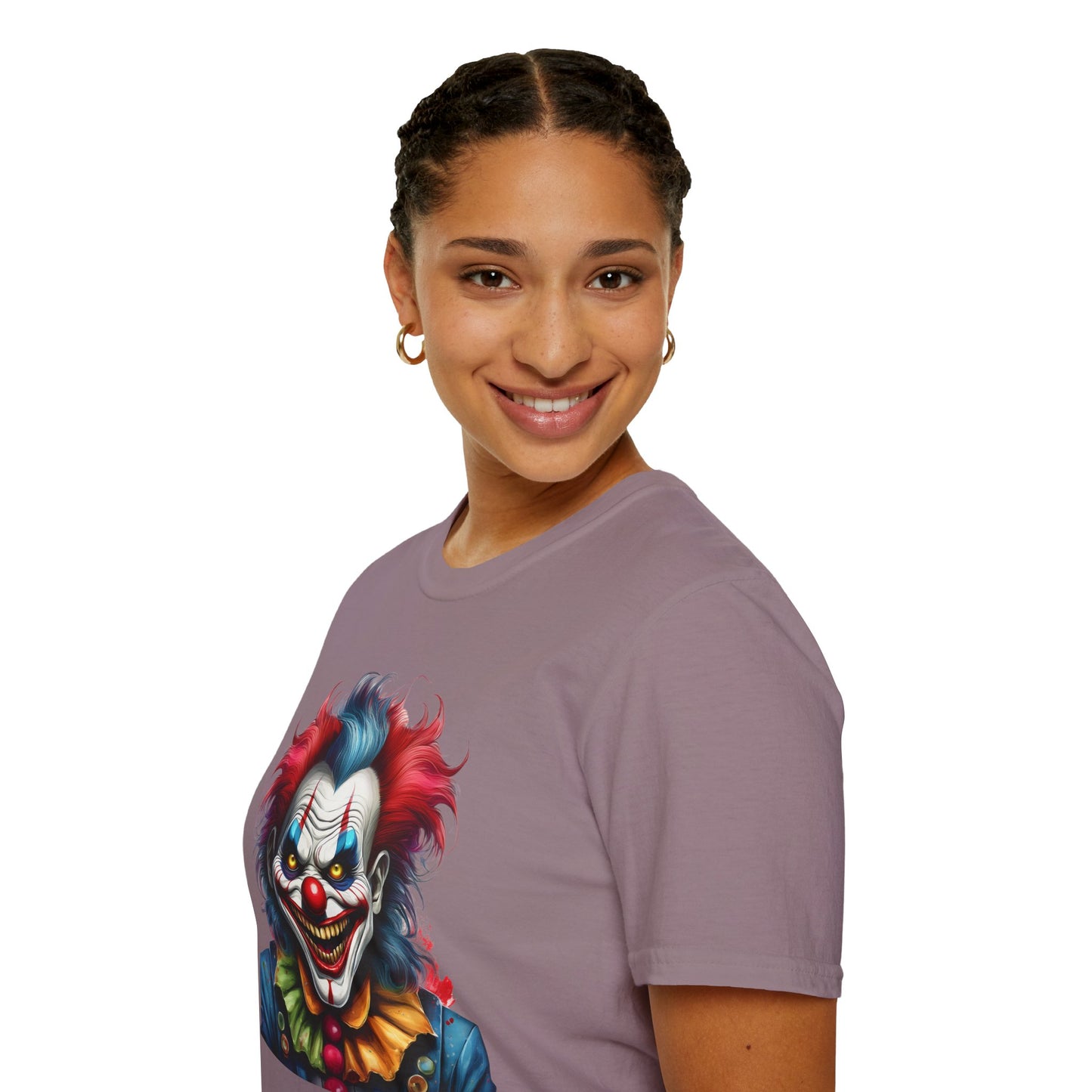 Clown Shirt, T Shirt with Clown, Funny Man Shirt, Tee Shirt with Funny Man, Circus Shirt, Shirt with Circus, Scary Man Shirt, Shirt with Scary Man