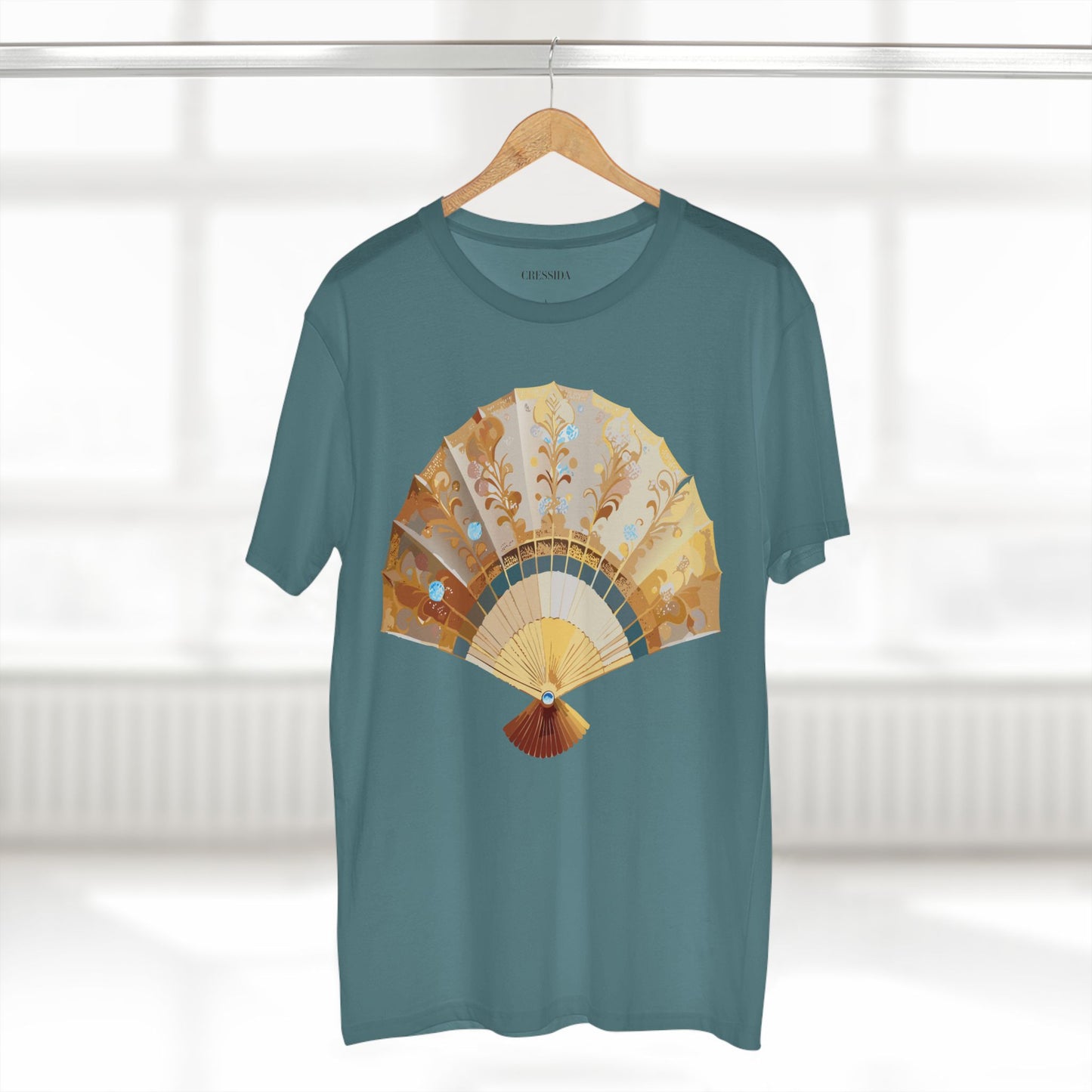Fan shirt, Shirt with Fan, Tee Shirt with Antique Fan