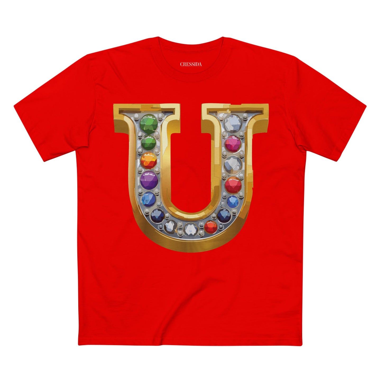 Letter Shirt, Shirt with Letters, Tee Shirt with Gold Letters
