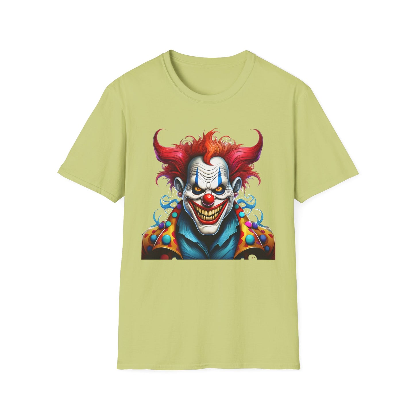 Clown Shirt, T Shirt with Clown, Funny Man Shirt, Tee Shirt with Funny Man, Circus Shirt, Shirt with Circus, Scary Man Shirt, Shirt with Scary Man