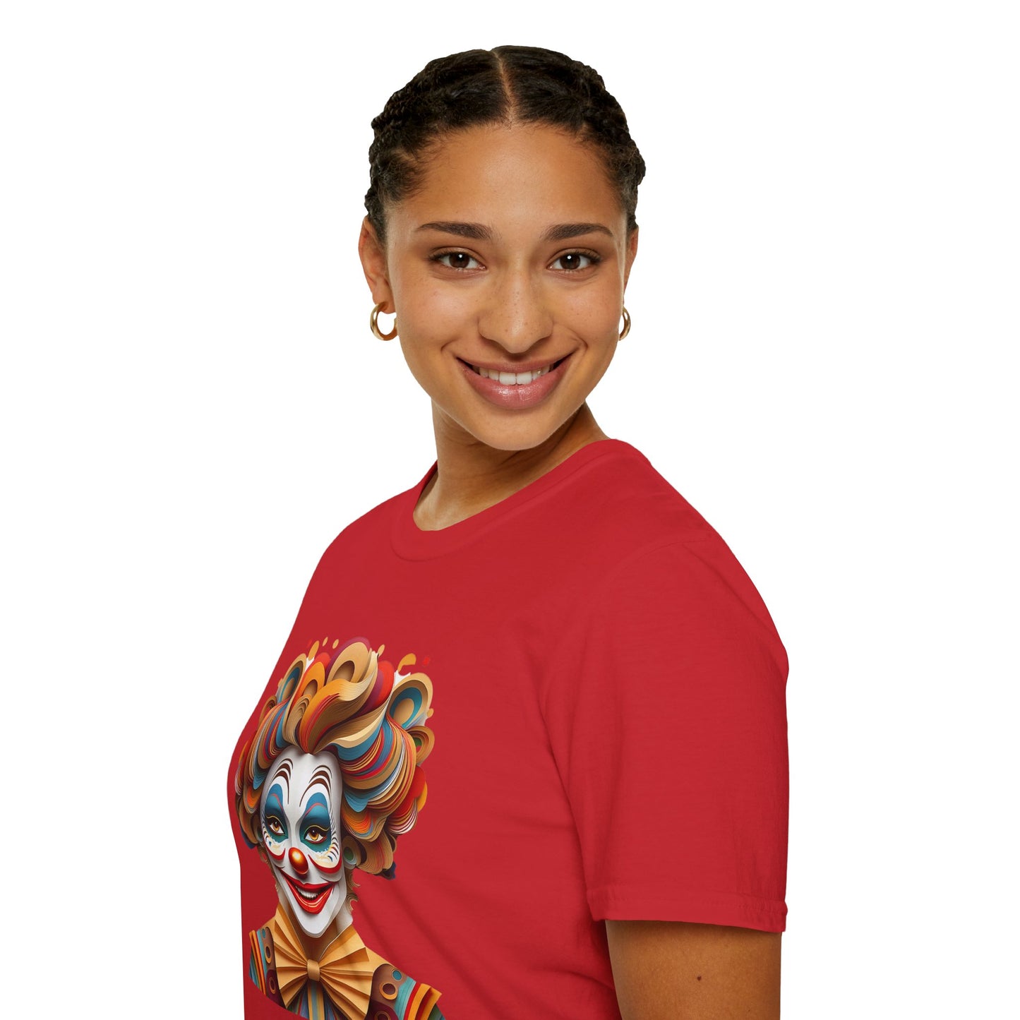 Clown Shirt, T Shirt with Clown, Funny Man Shirt, Tee Shirt with Funny Man, Circus Shirt, Shirt with Circus, Scary Man Shirt, Shirt with Scary Man
