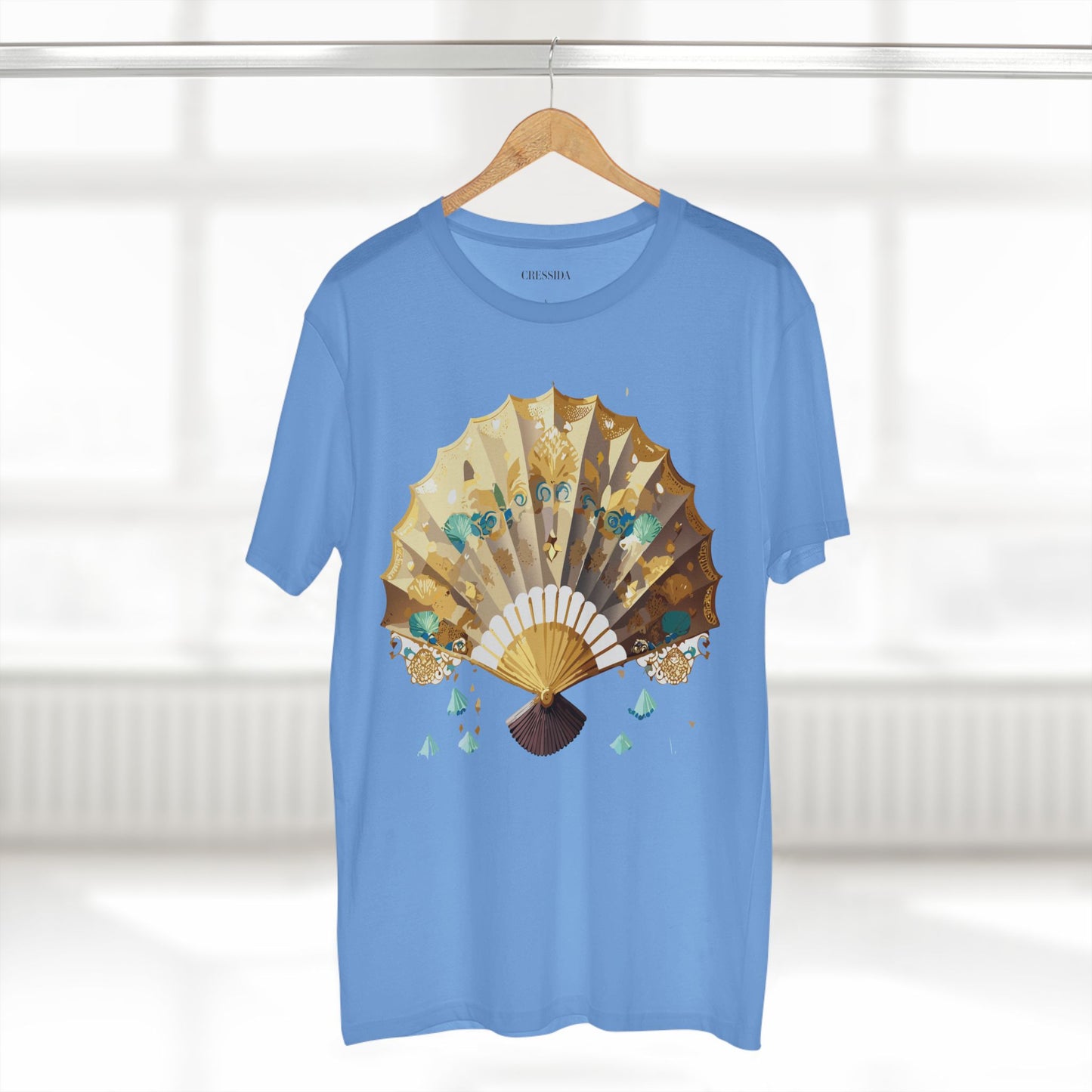 Fan shirt, Shirt with Fan, Tee Shirt with Antique Fan