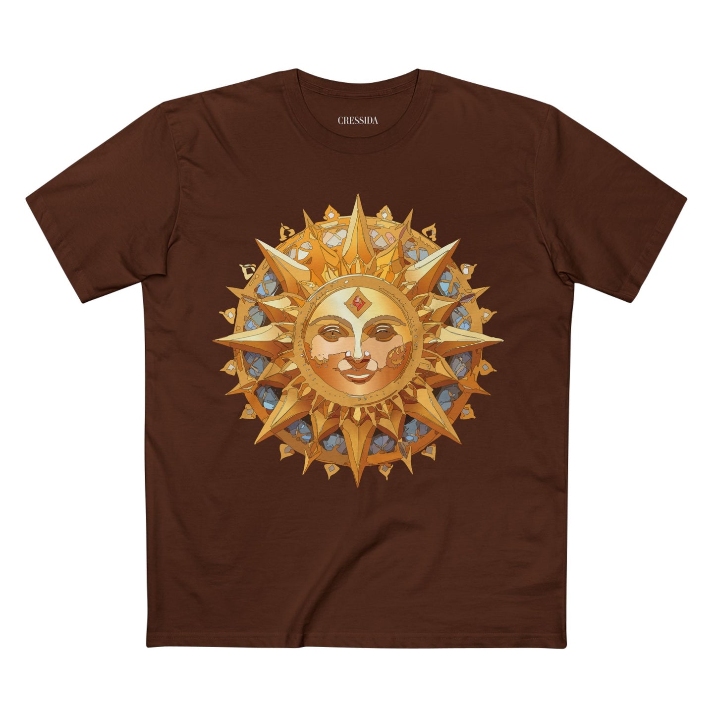 Sun Shirt, Shirt with Sun, Tee Shirt with Gold Sun