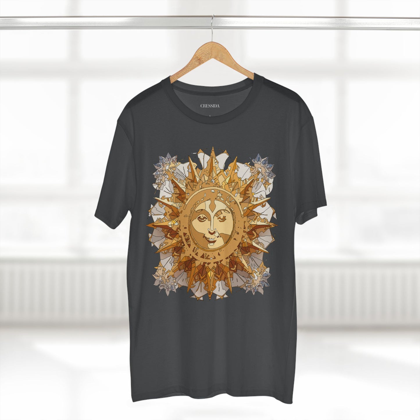 Sun Shirt, Shirt with Sun, Tee Shirt with Gold Sun