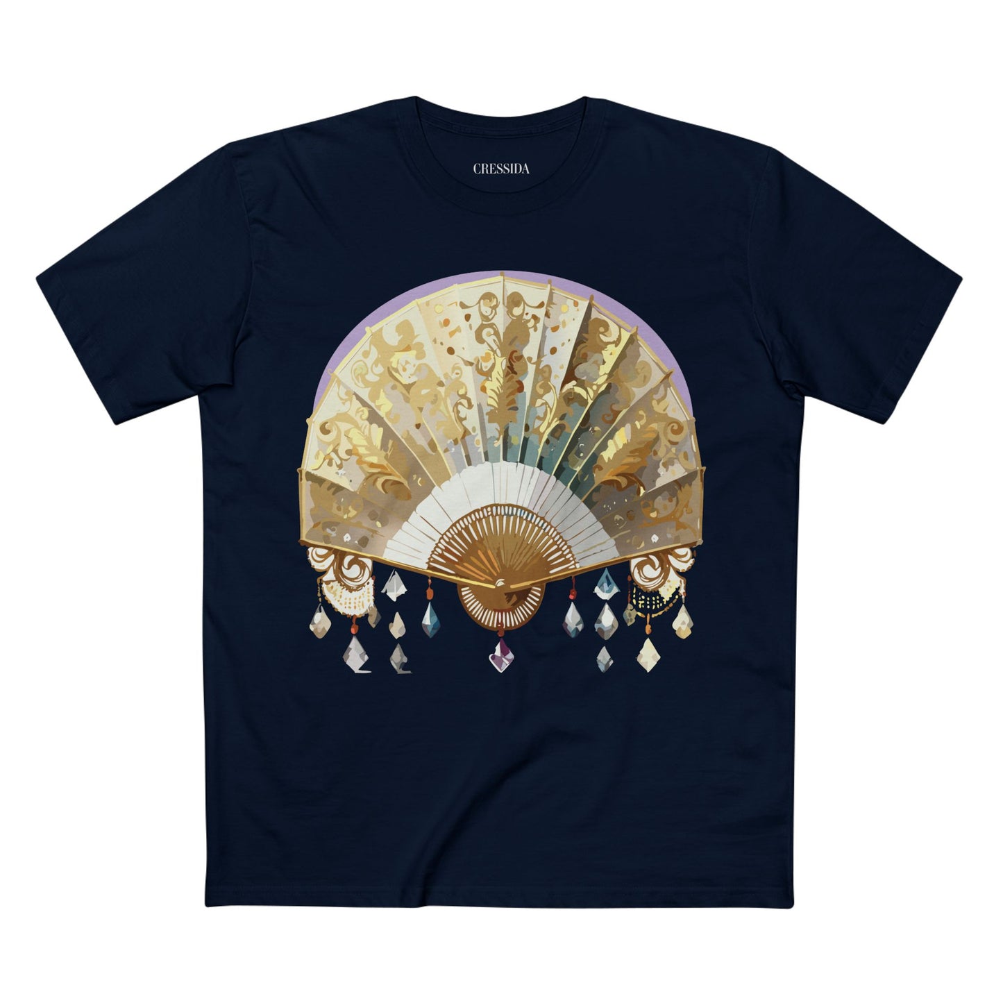 Fan shirt, Shirt with Fan, Tee Shirt with Antique Fan