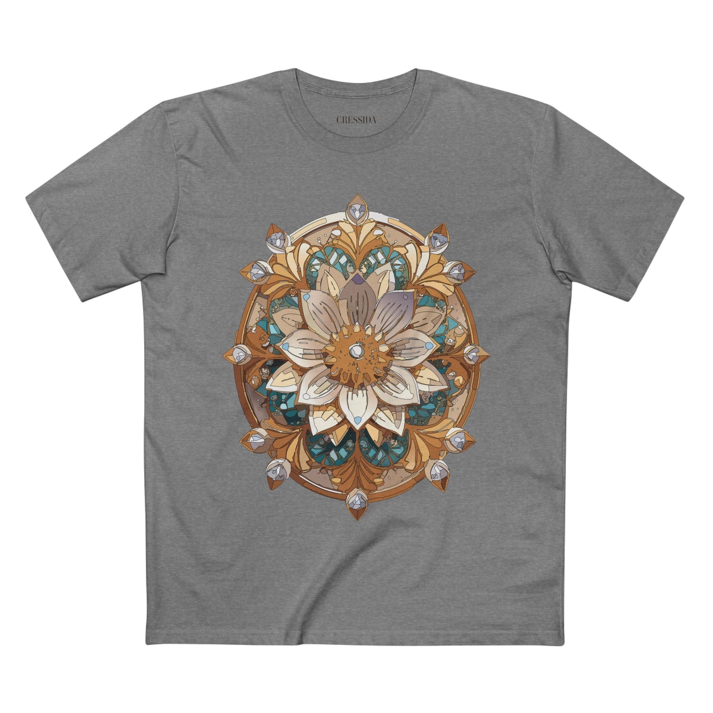 Floral Shirt, Shirt with Flower, Tee Shirt with Antique Flower