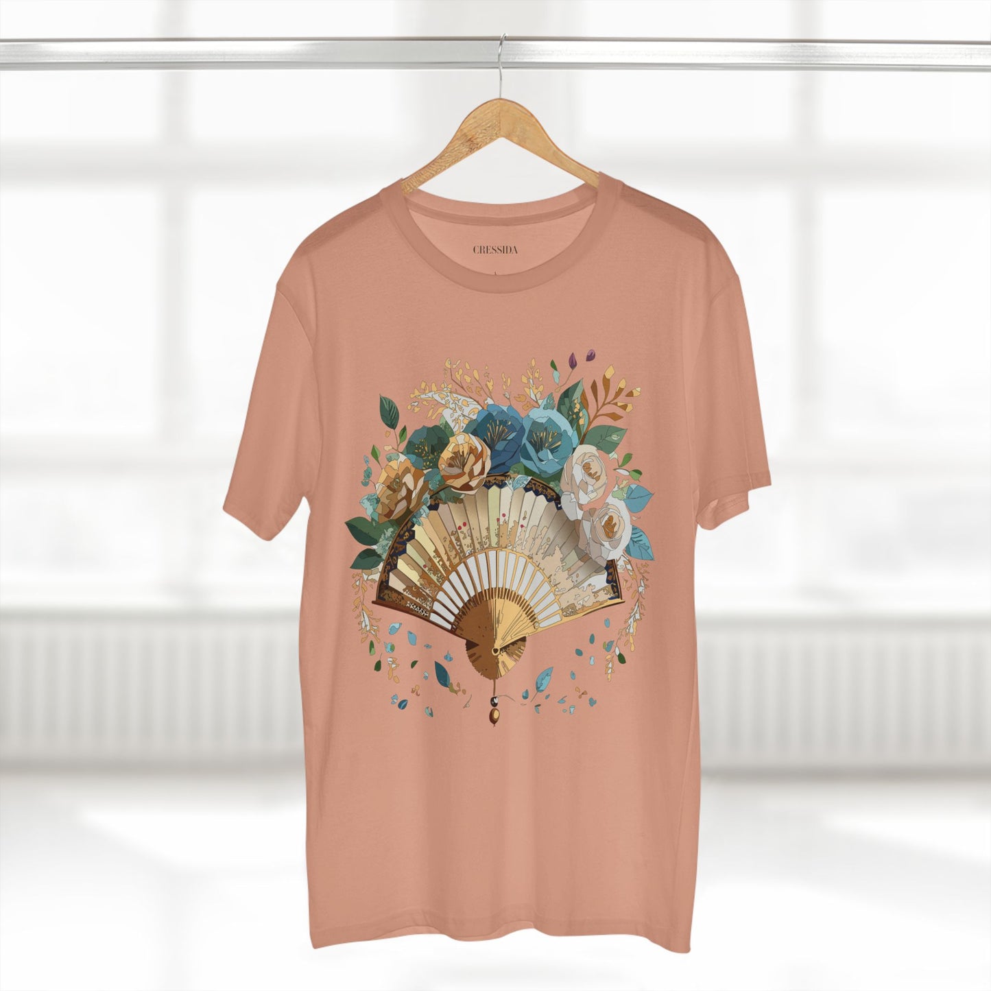 Fan shirt, Shirt with Fan, Tee Shirt with Antique Fan
