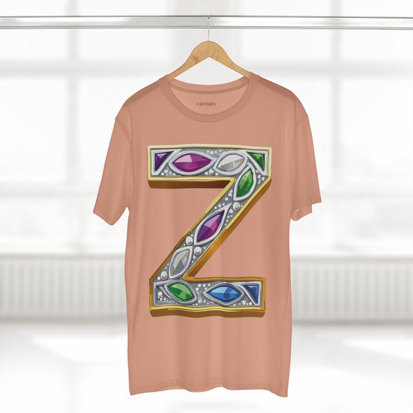 Letter Shirt, Shirt with Letters, Tee Shirt with Gold Letters