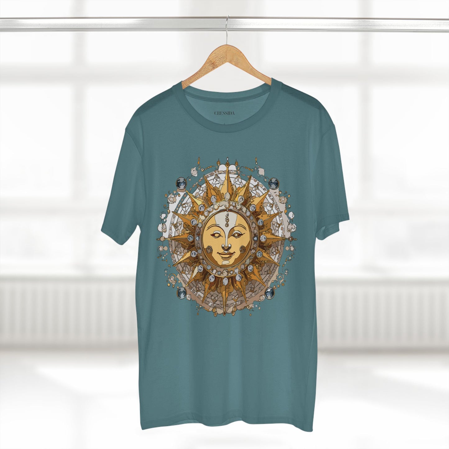 Sun Shirt, Shirt with Sun, Tee Shirt with Gold Sun