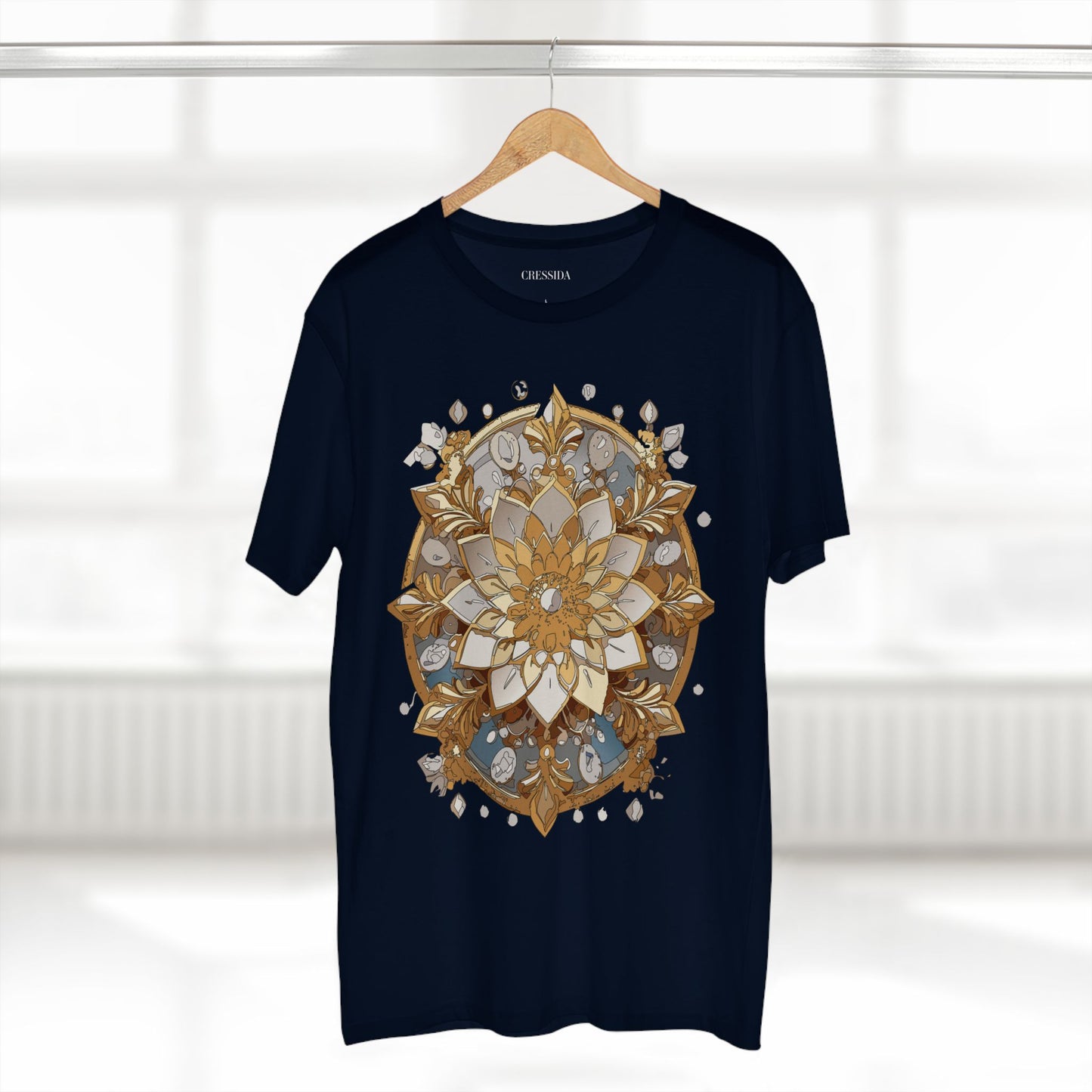 Floral Shirt, Shirt with Flower, Tee Shirt with Antique Flower