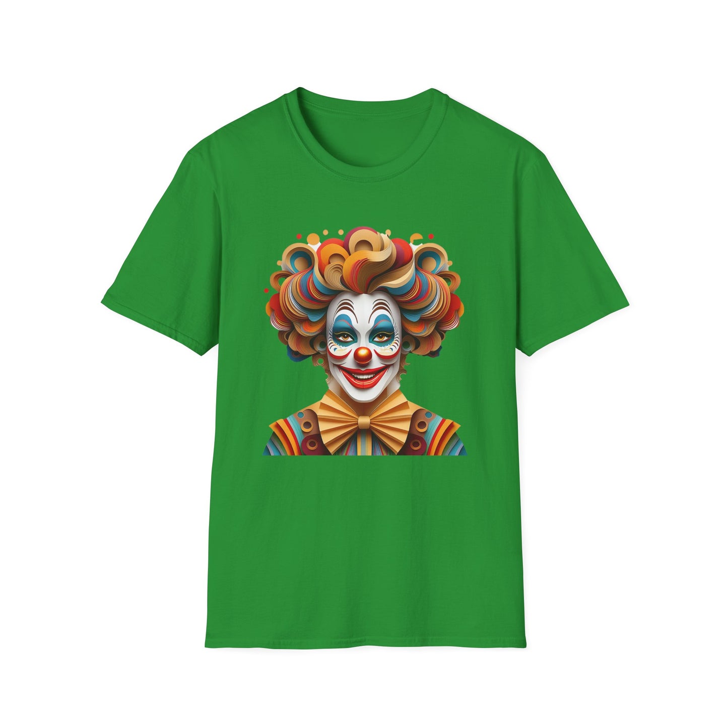 Clown Shirt, T Shirt with Clown, Funny Man Shirt, Tee Shirt with Funny Man, Circus Shirt, Shirt with Circus, Scary Man Shirt, Shirt with Scary Man