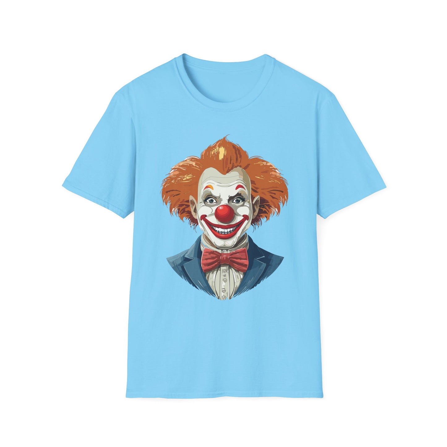 Clown Shirt, T Shirt with Clown, Funny Man Shirt, Tee Shirt with Funny Man, Circus Shirt, Shirt with Circus, Scary Man Shirt, Shirt with Scary Man