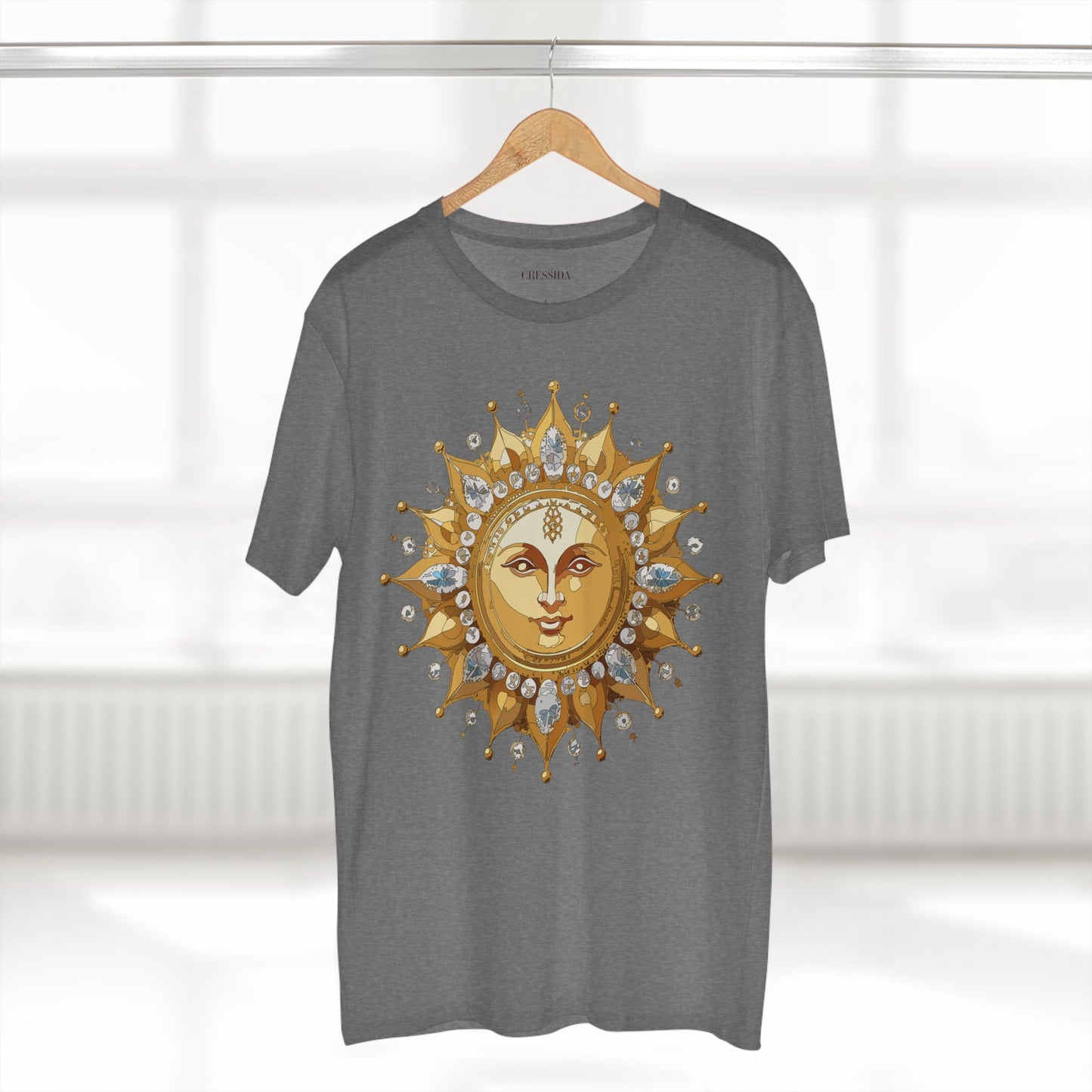 Sun Shirt, Shirt with Sun, Tee Shirt with Gold Sun